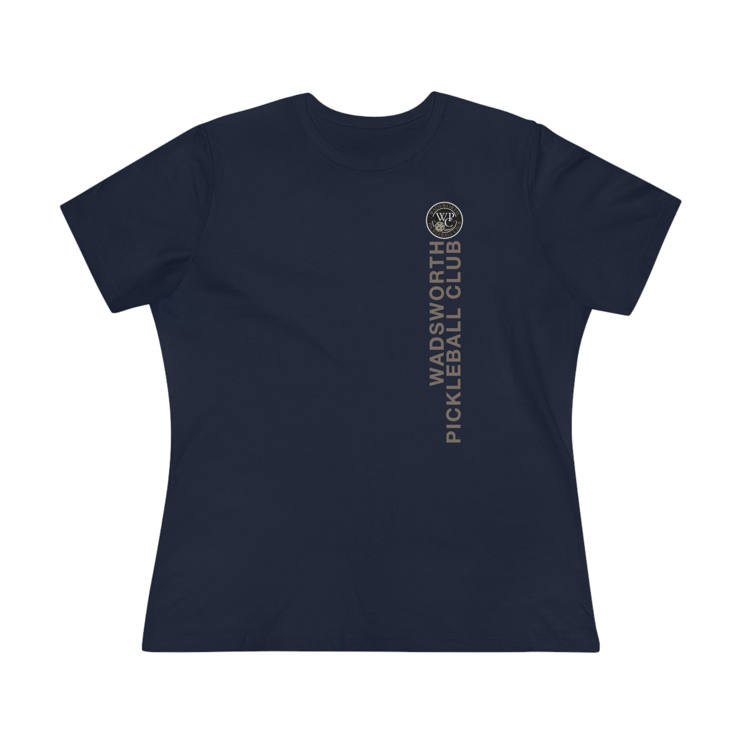 WPC VERTICAL GRAY WHITE, Relaxed Fit Women's T-shirt