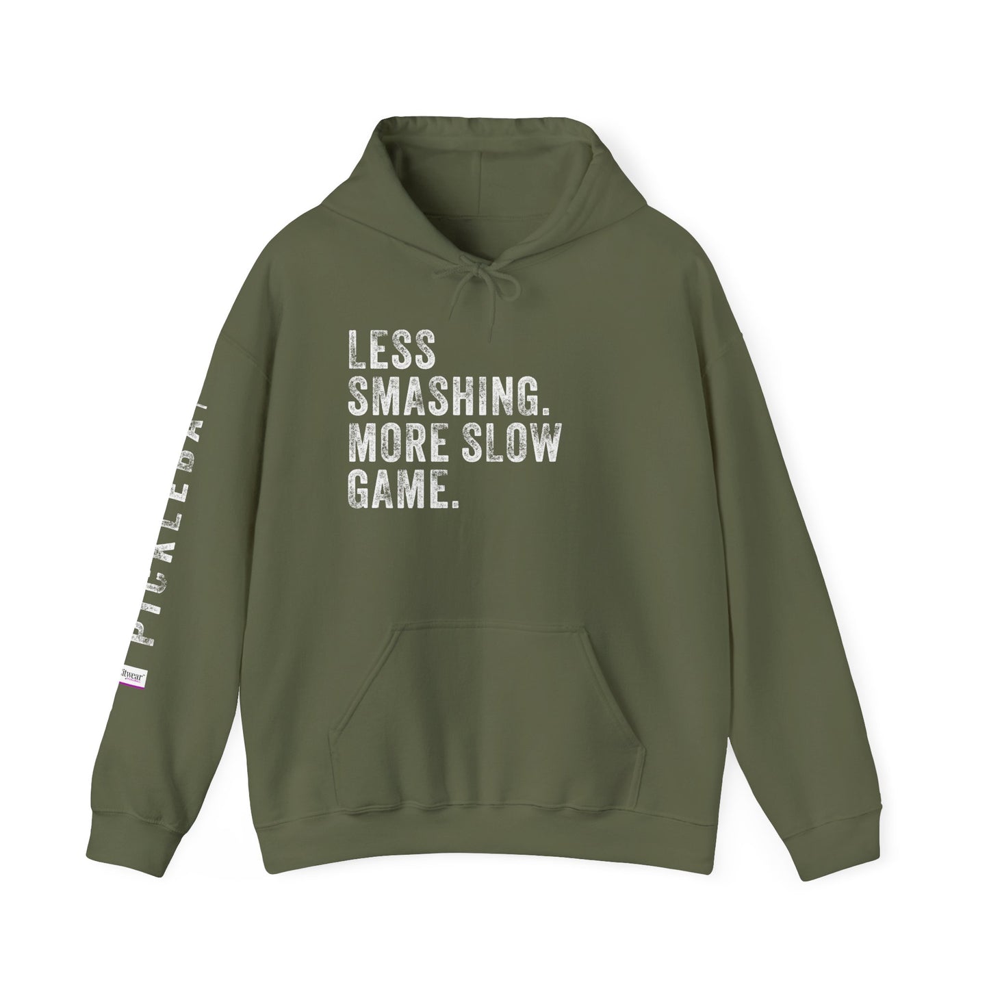 LESS SMASHING. MORE SLOW GAME. Unisex Heavy Blend™ Hooded Sweatshirt