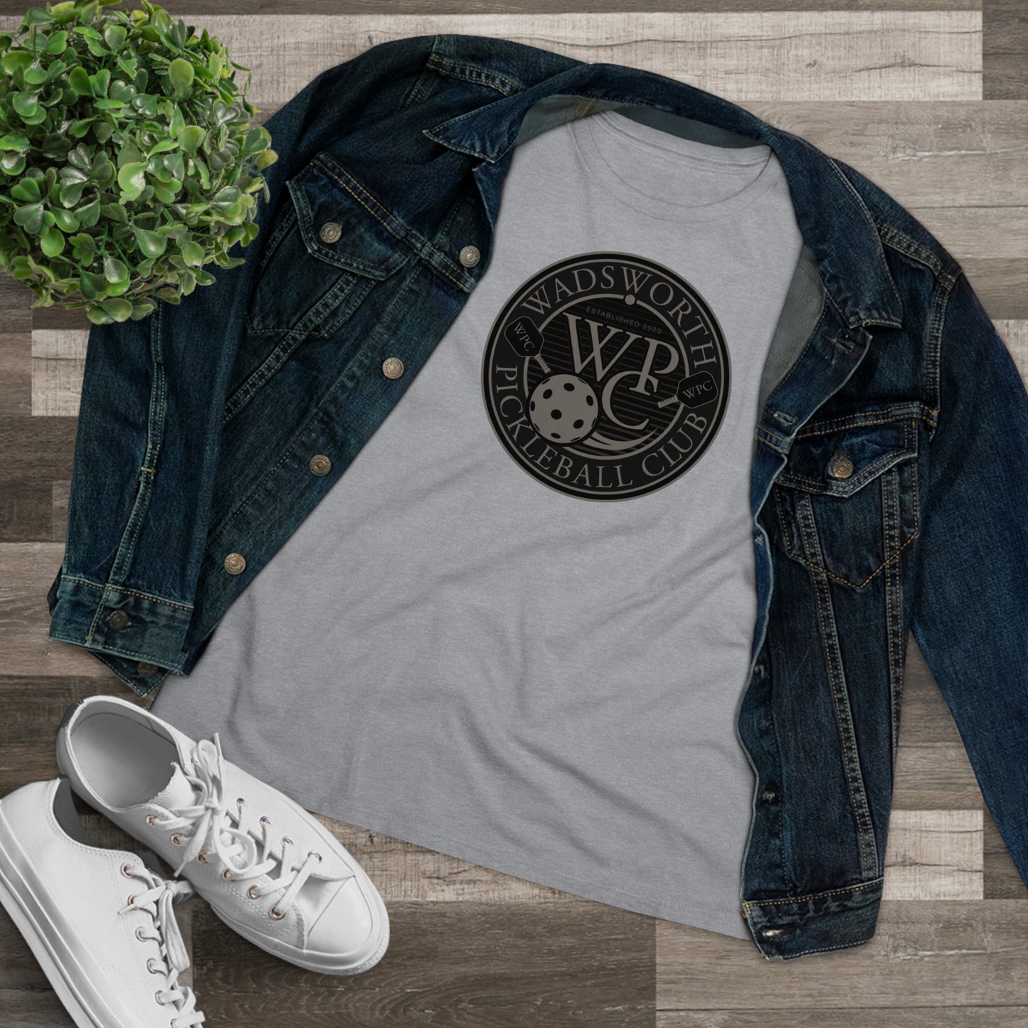 WPC GRAY BLACK, Relaxed Fit Women's T-shirt