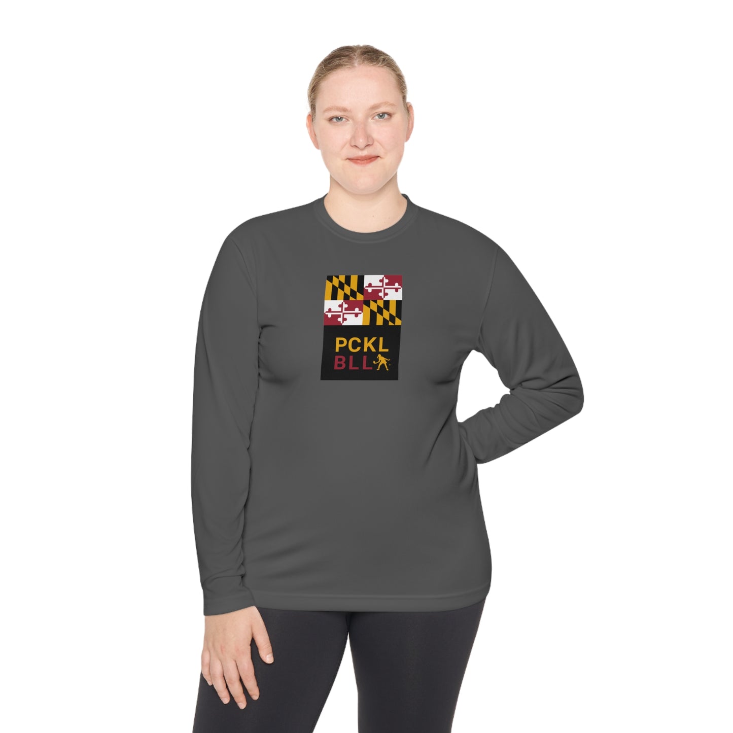 MD FLAG, PCKL-BLL WOMAN ATHLETE-Unisex Lightweight Long Sleeve Tee