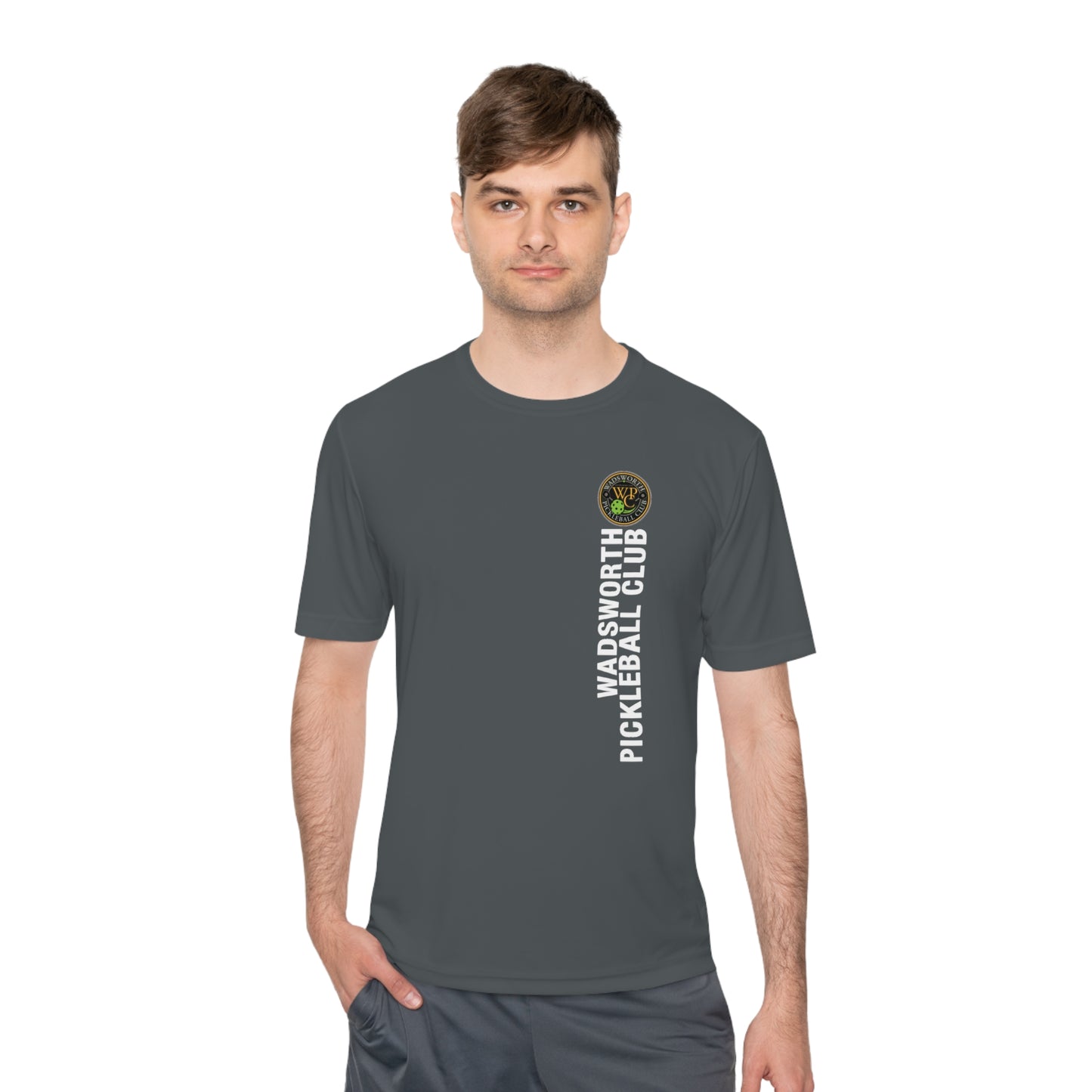 WPC COLOR VERTICAL LOGO SPORT-TEK (FRONT & LOGO BACK) - Unisex Moisture Wicking Tee