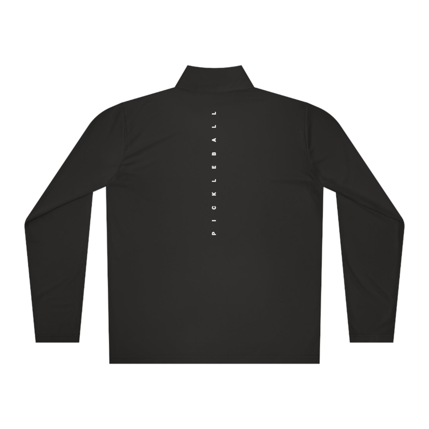 WPC BLACK-WHITE LOGO (FRONT & PICKLEBALL BACK) - Unisex Quarter-Zip Pullover