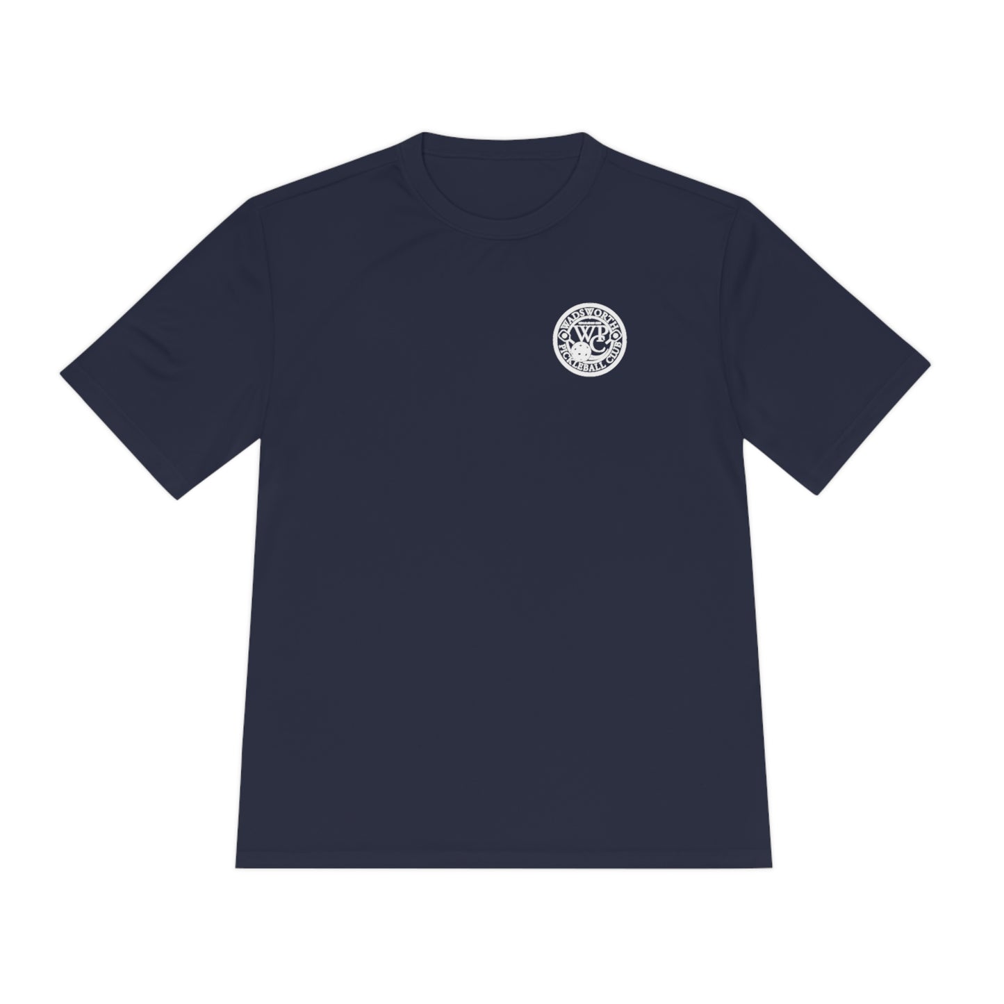 WPC BLACK-WHITE POCKET LOGO SPORT-TEK (FRONT & LOGO BACK) - Unisex Moisture Wicking Tee