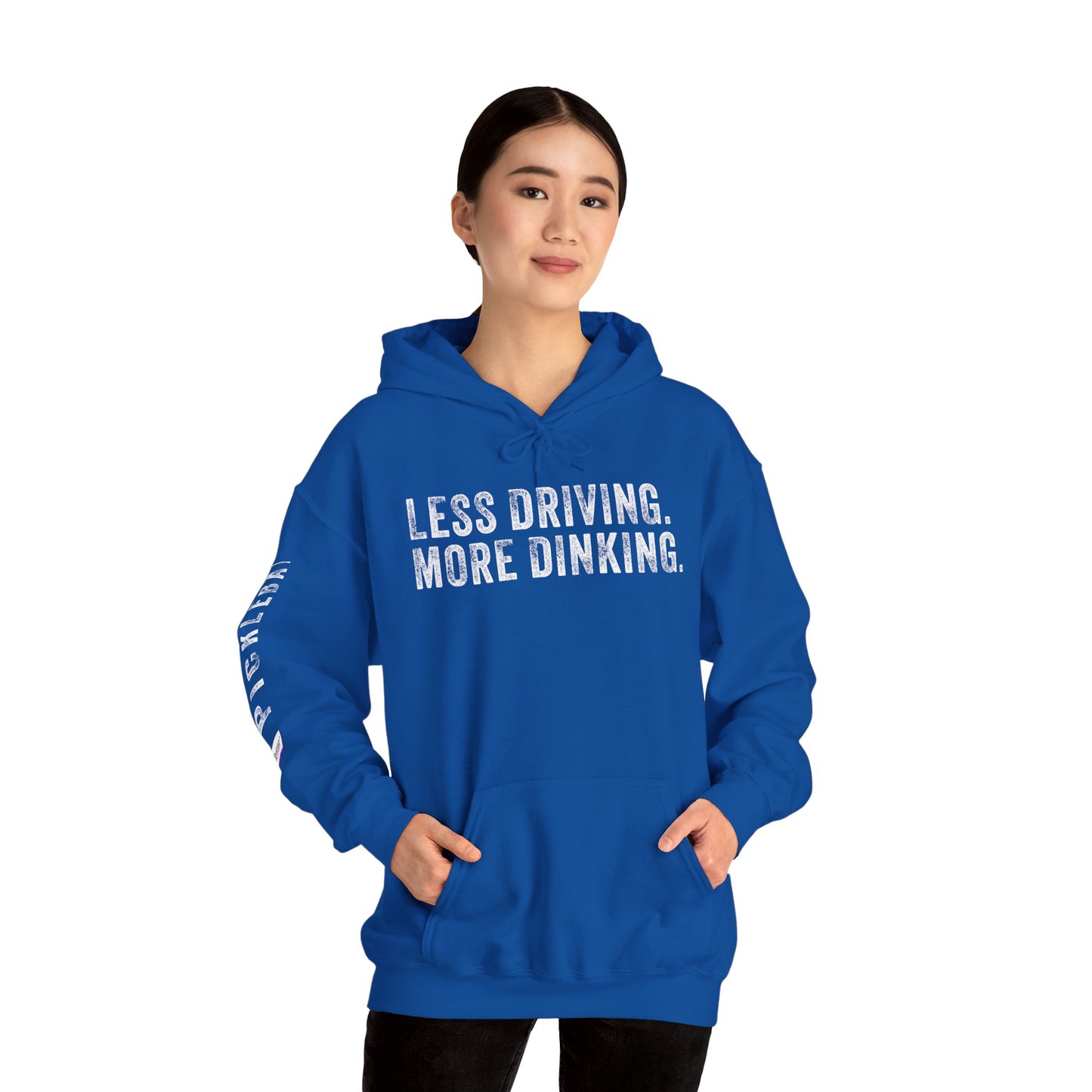 LESS DRIVING. MORE DINKING. Unisex Heavy Blend™ Hooded Sweatshirt