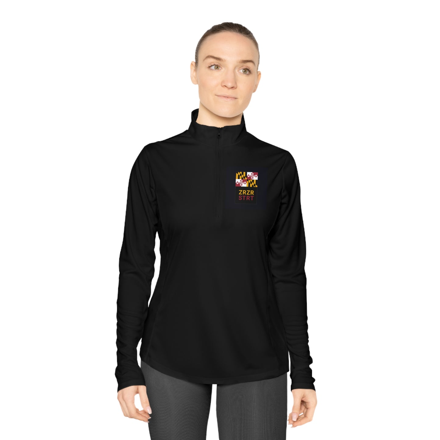 MARYLAND, ZERO, ZERO, STRT, WOMEN'S SPORT-TEK, Quarter-zip Pullover