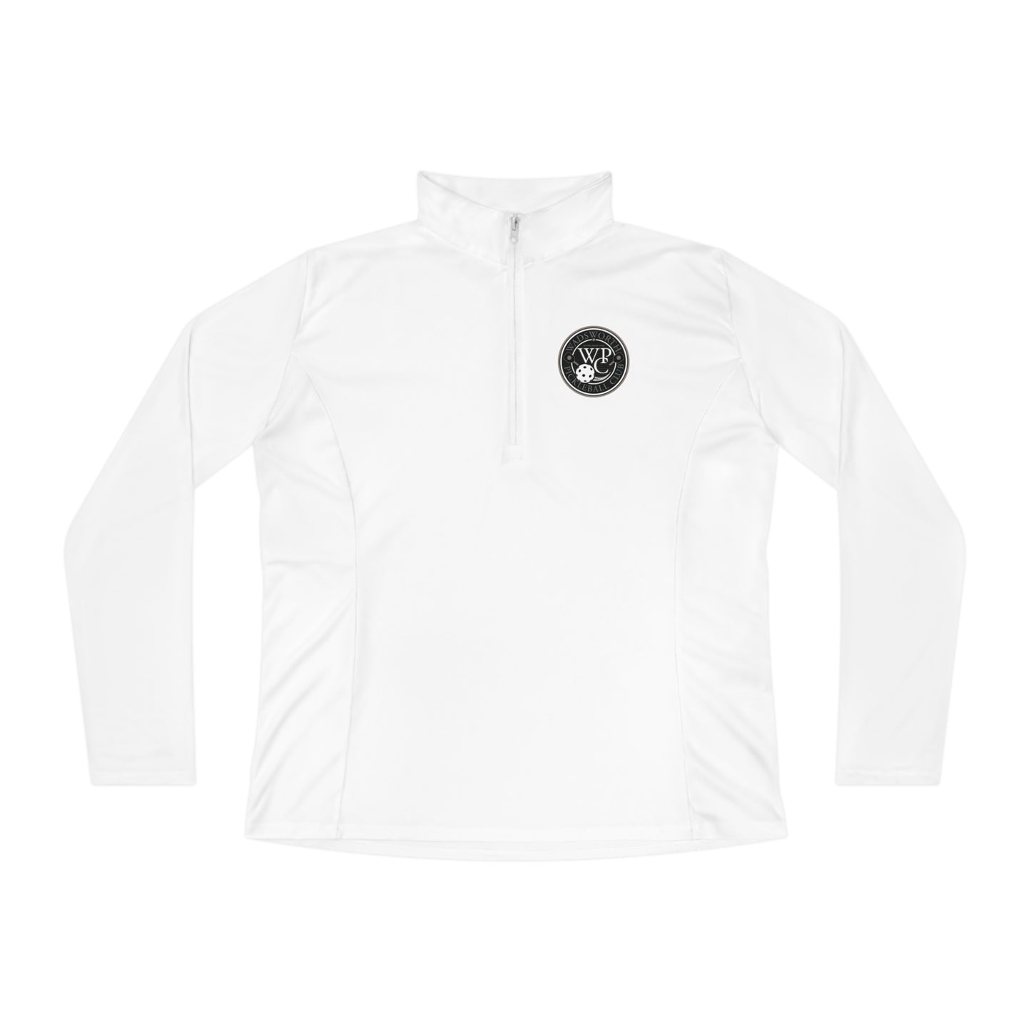 WPC CIRCULAR GRAY LOGOS LADIES SPORT-TEK (FRONT & BACK) - Ladies Quarter-Zip Pullover