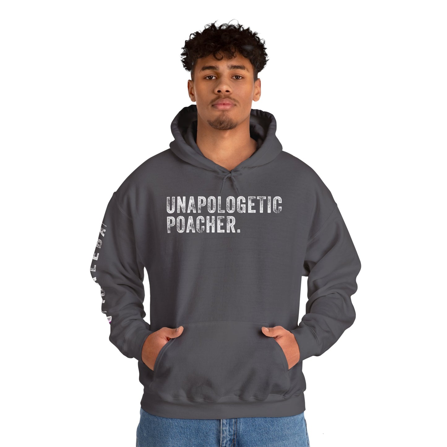 UNAPOLOGETIC POACHER, Unisex Heavy Blend™ Hooded Sweatshirt