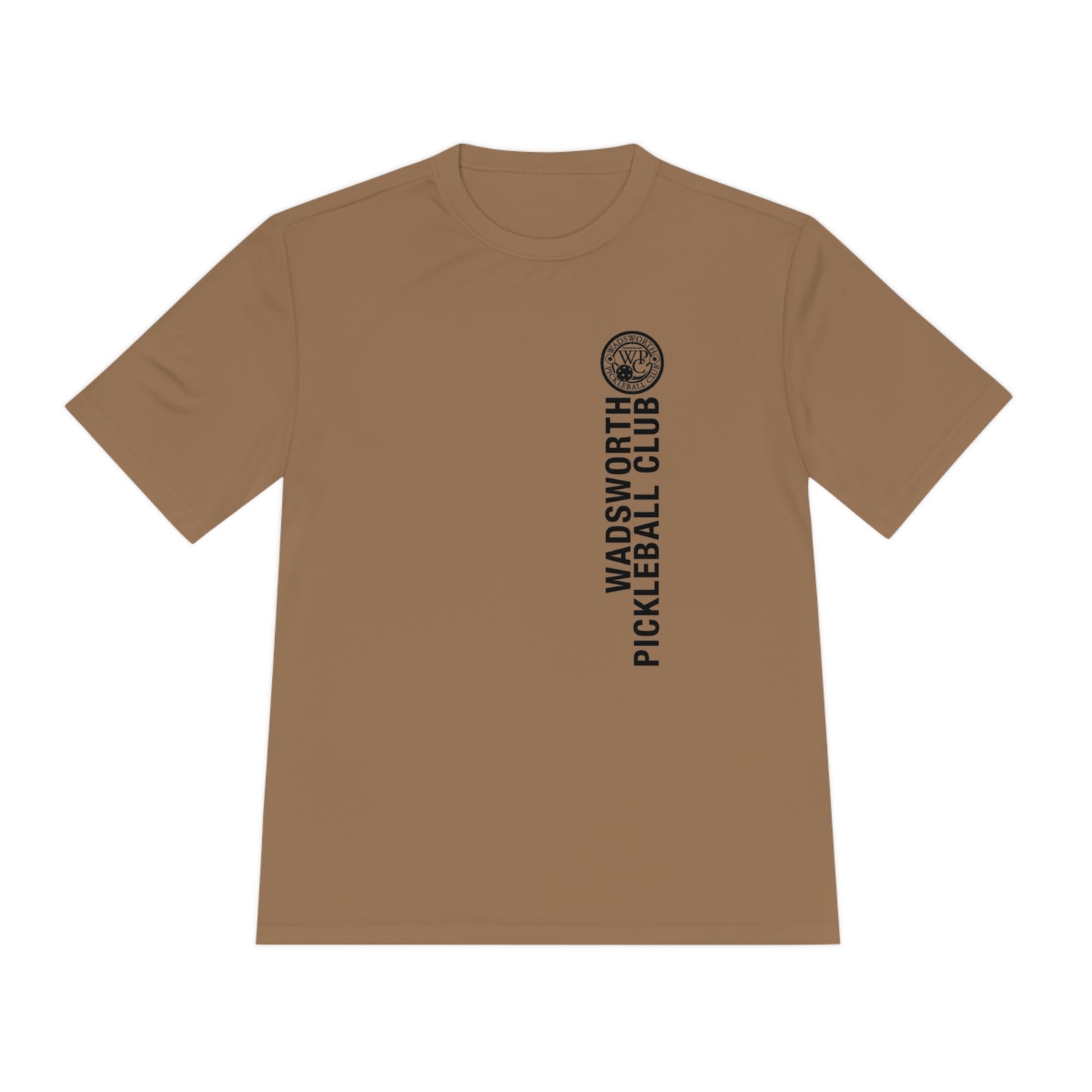 WPC BLACK VERTICAL LOGO SPORT-TEK (FRONT & LOGO BACK) - Unisex Moisture Wicking Tee