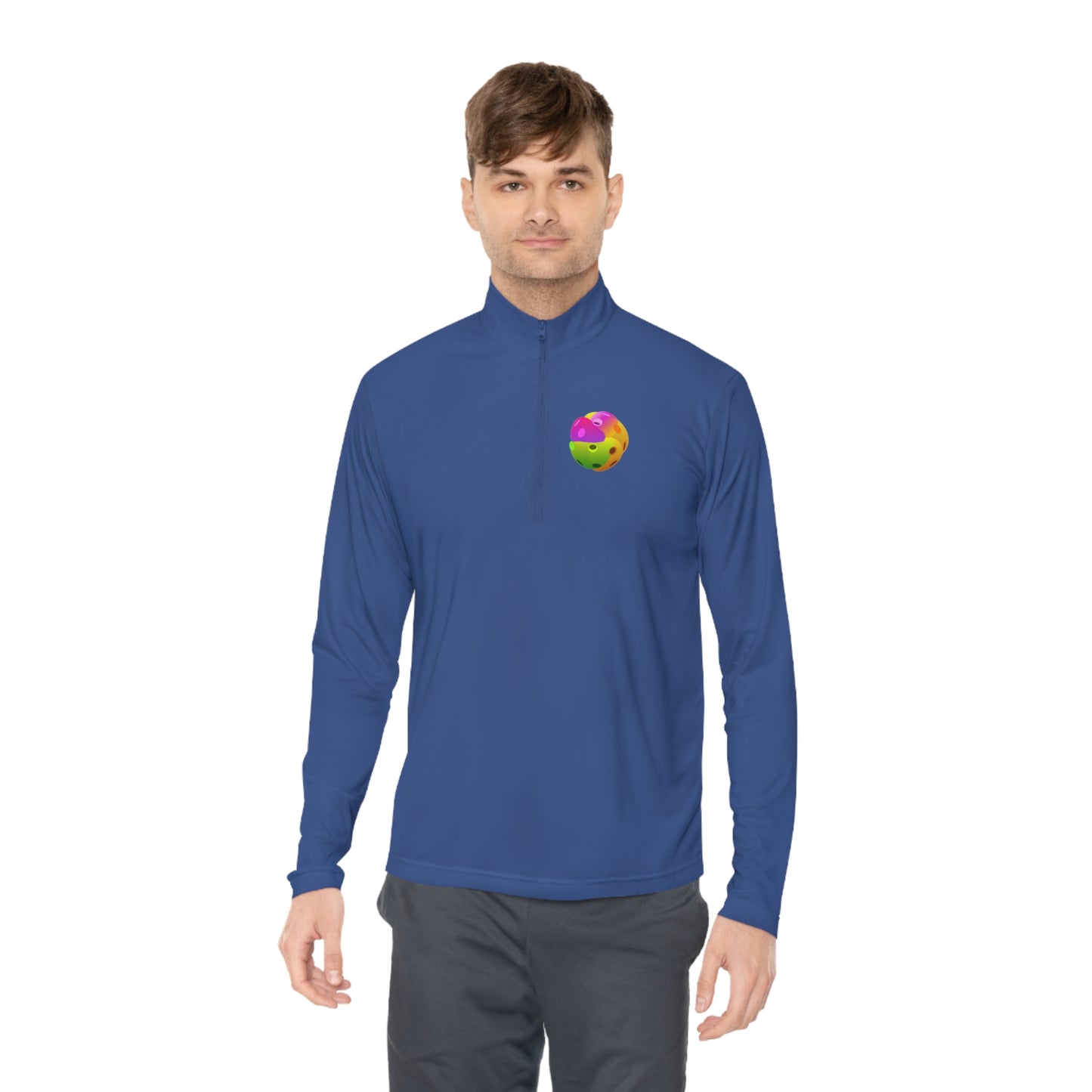 PICKLEBALL ABSTRACT, SPORT-TEK: Unisex Quarter-zip Pullover
