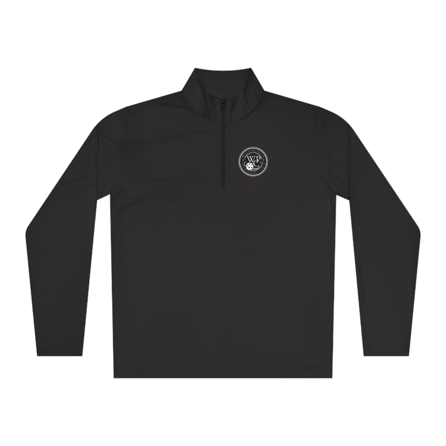 WPC GRAY LOGO (FRONT & PICKLEBALL BACK) - Unisex Quarter-Zip Pullover