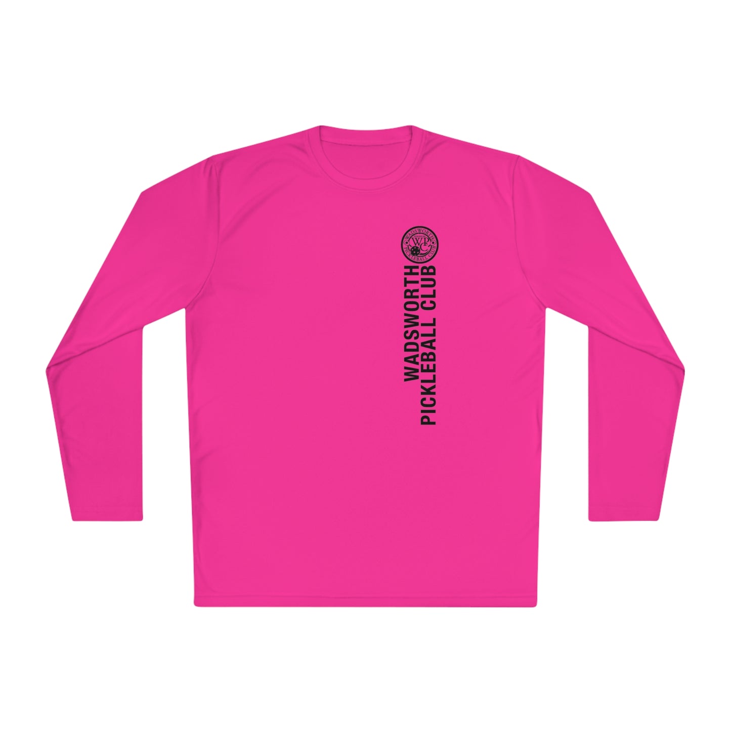 WPC WHITE-BLACK VERTICAL LOGO SPORT-TEK (FRONT & BACK) - Unisex Lightweight Long Sleeve Tee