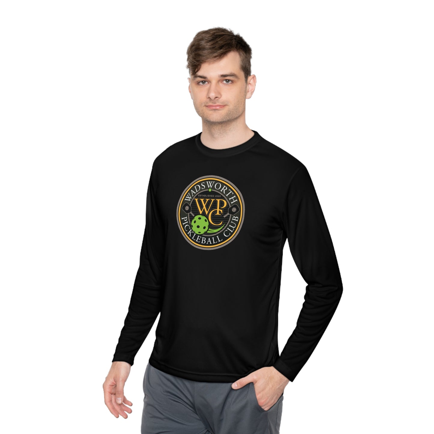 WPC COLOR LOGO SPORT-TEK (FRONT & PICKLEBALL BACK) - Unisex Lightweight Long Sleeve Tee