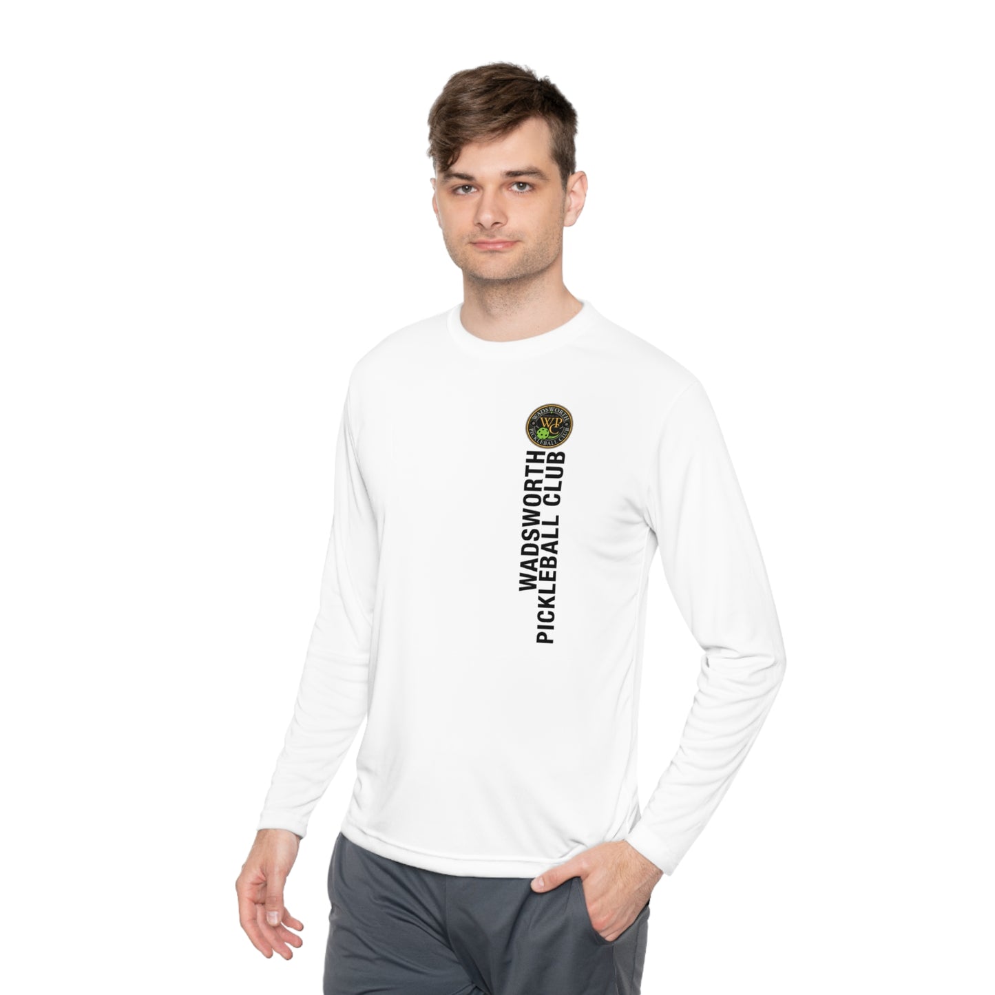 WPC COLOR VERTICAL LOGO SPORT-TEK (FRONT & BACK) - Unisex Lightweight Long Sleeve Tee