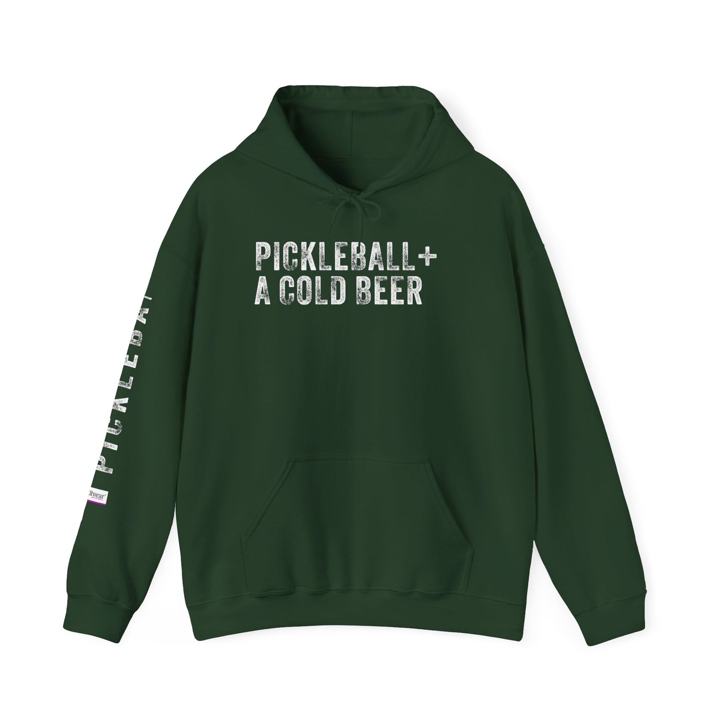 PICKLEBALL + COLD BEER, Unisex Heavy Blend™ Hooded Sweatshirt
