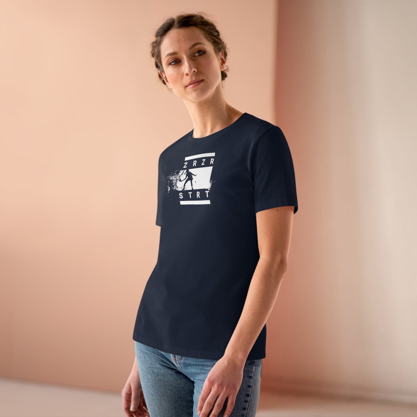 ZERO, ZERO, START, Relaxed Fit Women's T-shirt