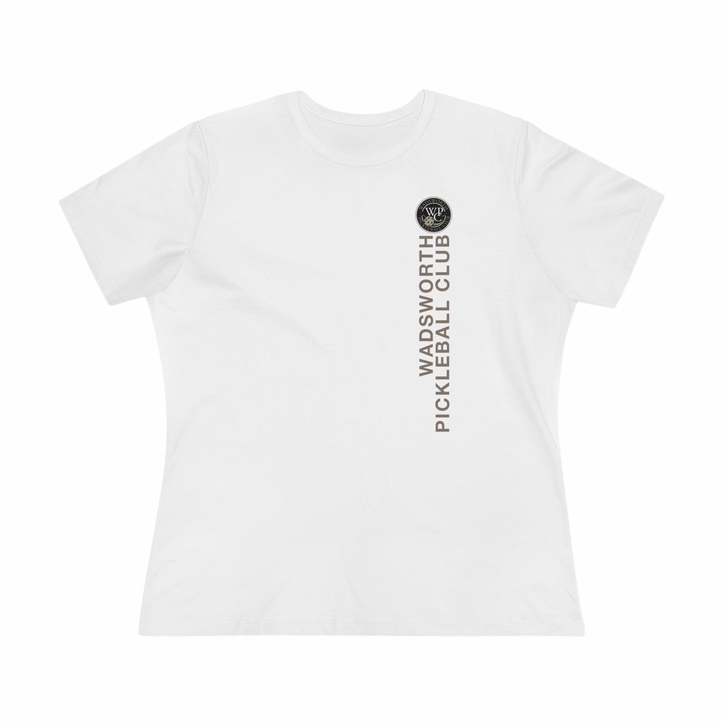 WPC VERTICAL GRAY WHITE, Relaxed Fit Women's T-shirt