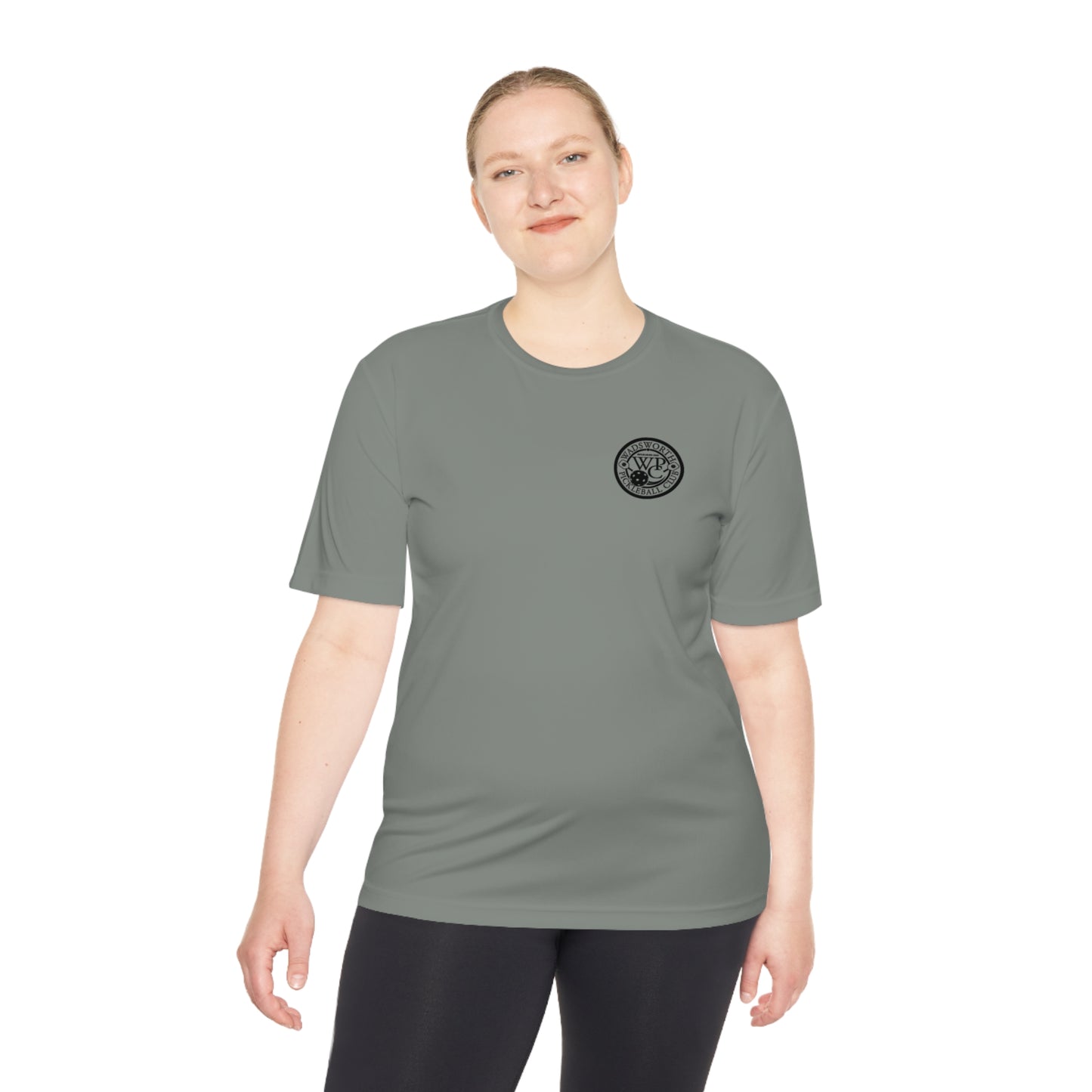 WPC BLACK-WHITE POCKET LOGO SPORT-TEK (FRONT & LOGO BACK) - Unisex Moisture Wicking Tee