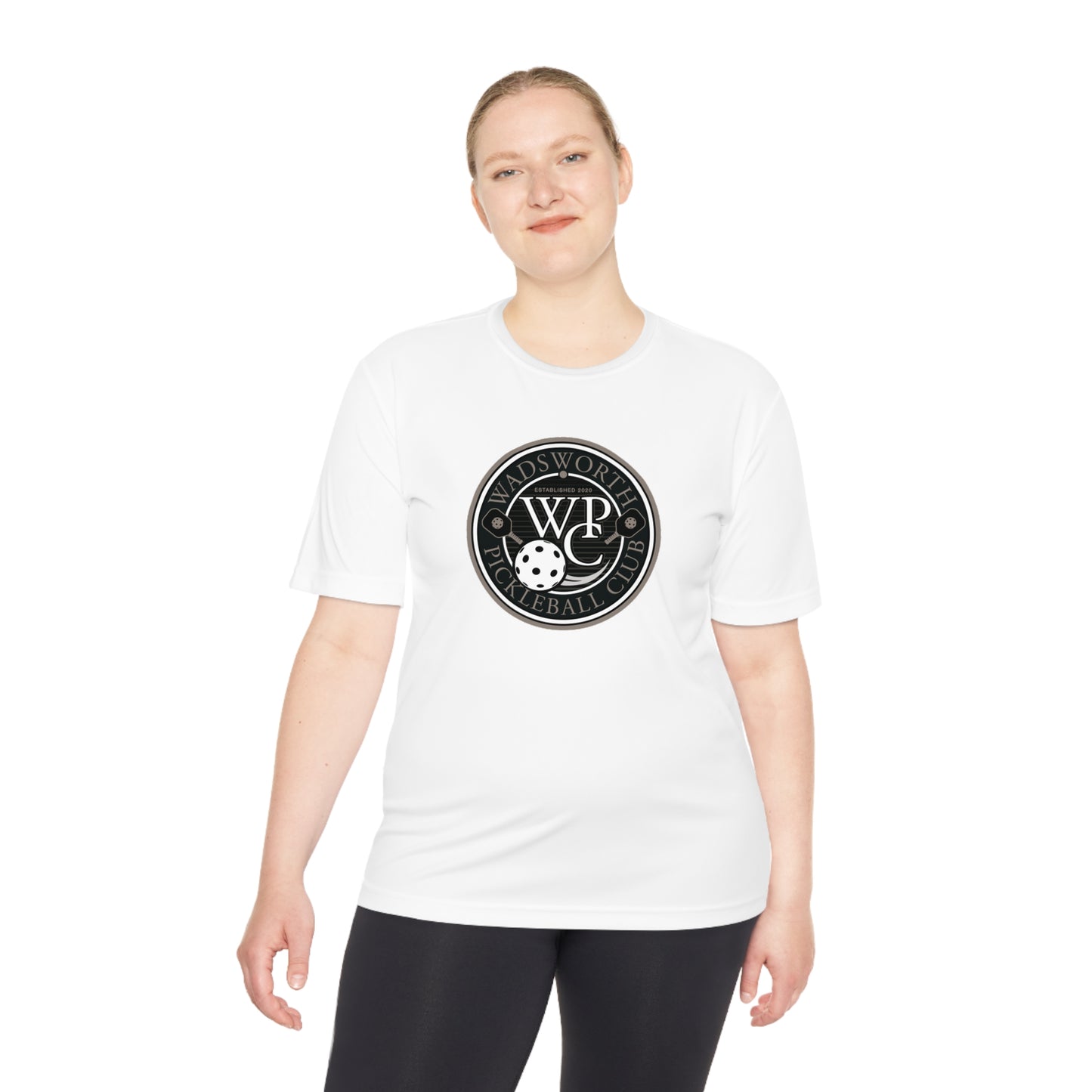 WPC GRAY LOGO SPORT-TEK (FRONT & PICKLEBALL BACK) - Unisex Moisture Wicking Tee