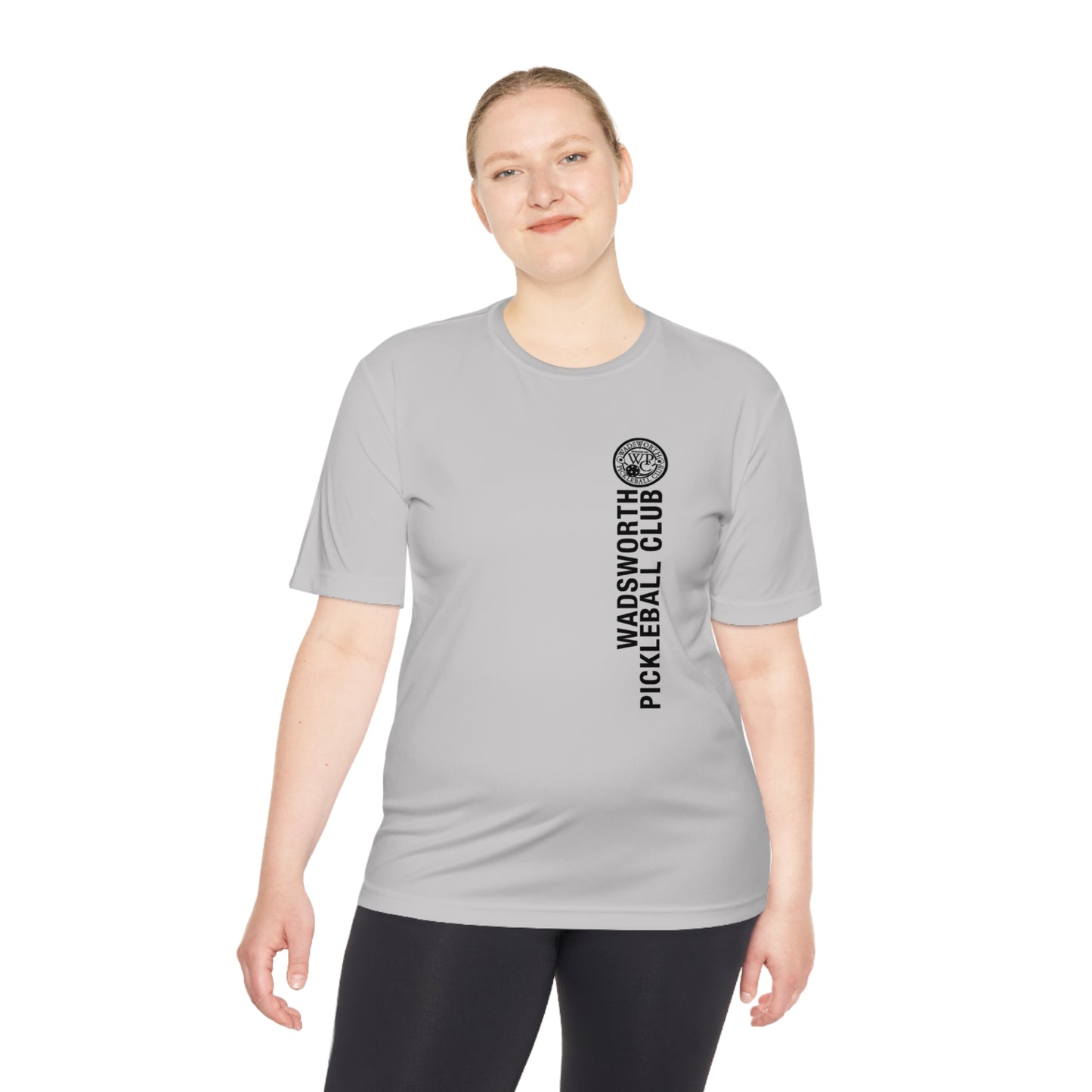 WPC BLACK VERTICAL LOGO SPORT-TEK (FRONT & LOGO BACK) - Unisex Moisture Wicking Tee