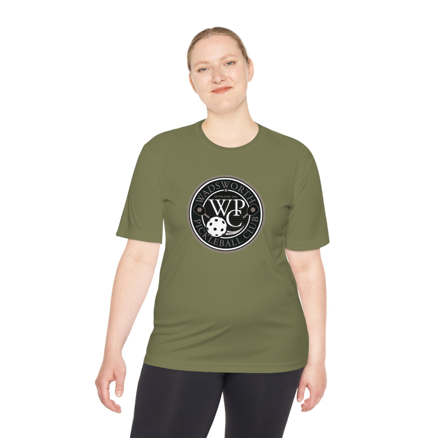 WPC GRAY LOGO SPORT-TEK (FRONT & PICKLEBALL BACK) - Unisex Moisture Wicking Tee