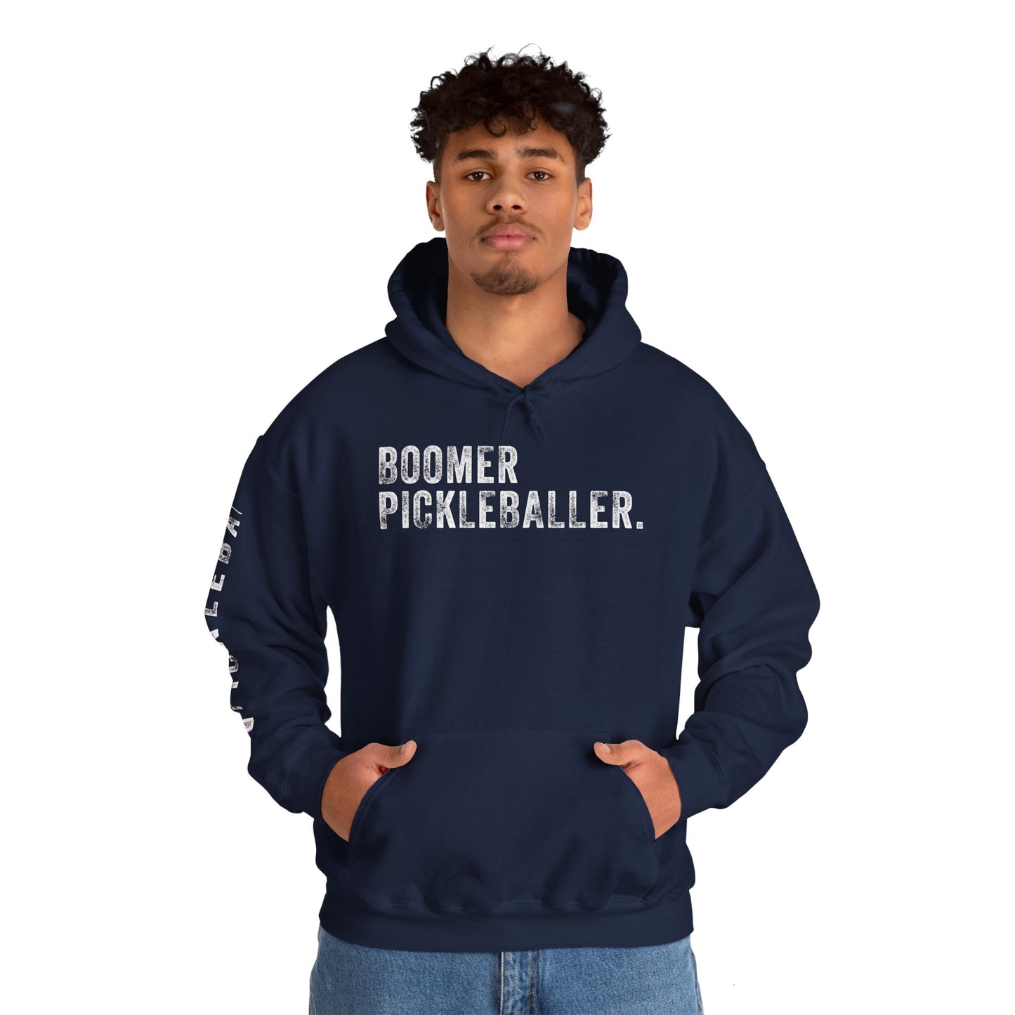 BOOMER PICKLEBALLER, Unisex Heavy Blend™ Hooded Sweatshirt