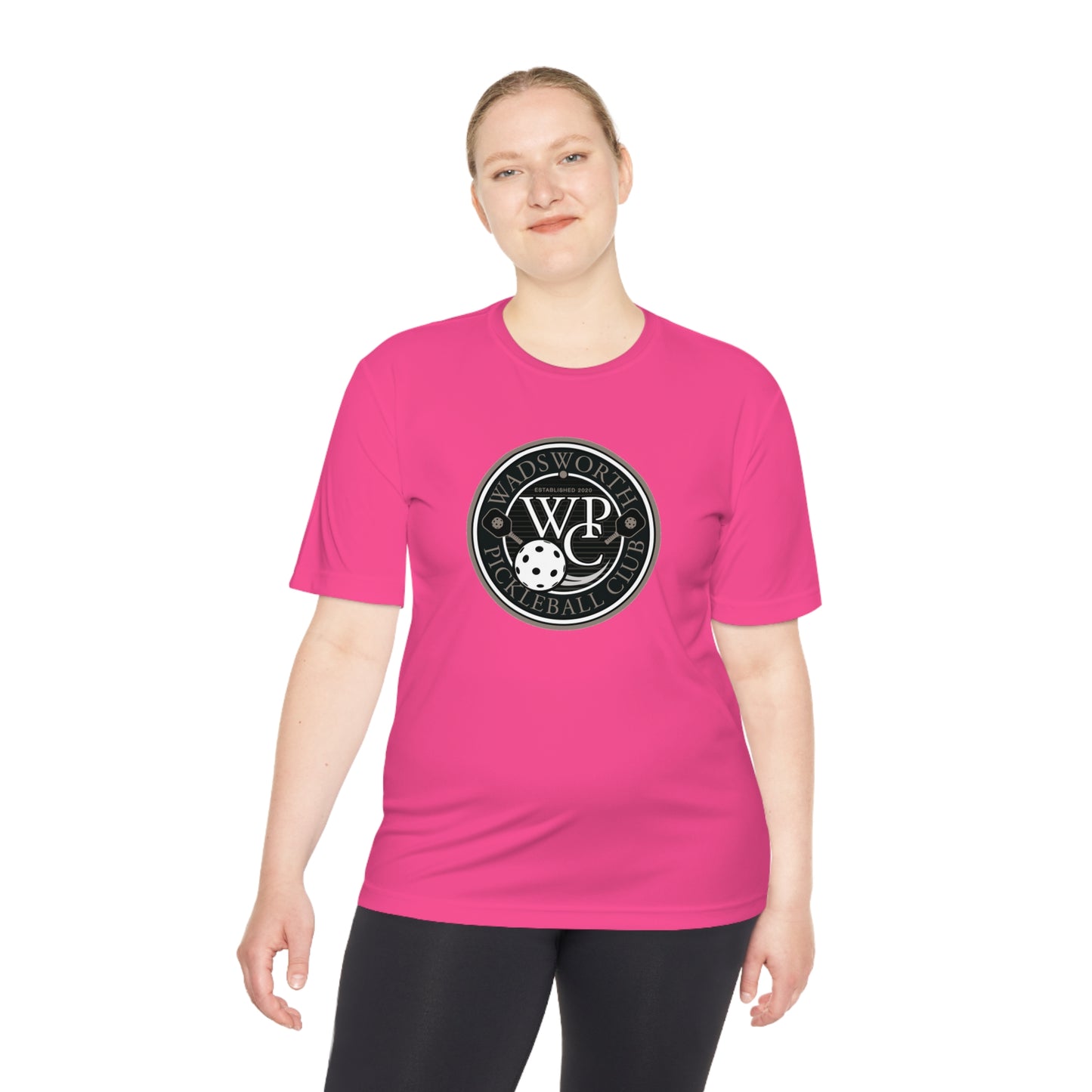 WPC GRAY LOGO SPORT-TEK (FRONT & PICKLEBALL BACK) - Unisex Moisture Wicking Tee