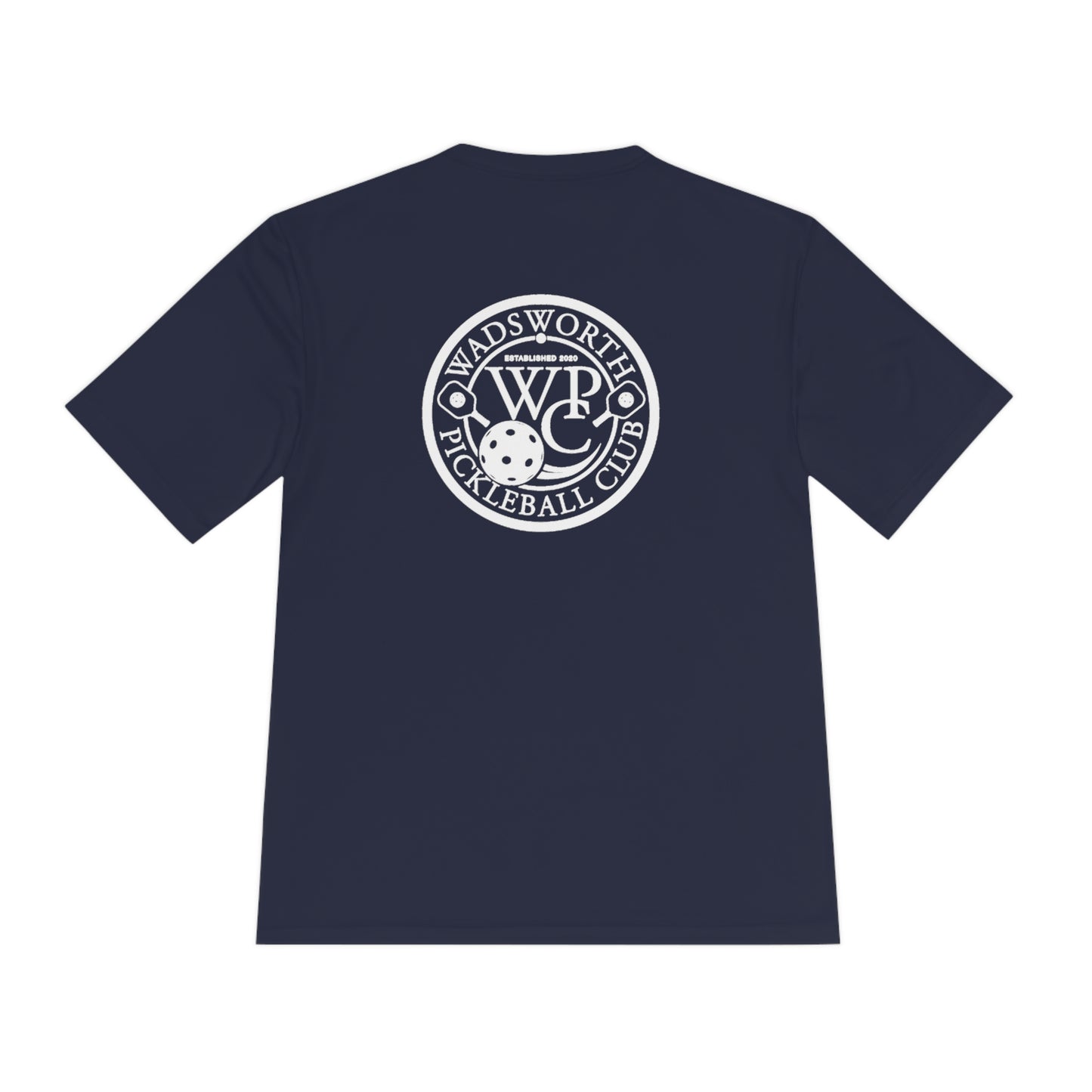 WPC BLACK-WHITE POCKET LOGO SPORT-TEK (FRONT & LOGO BACK) - Unisex Moisture Wicking Tee