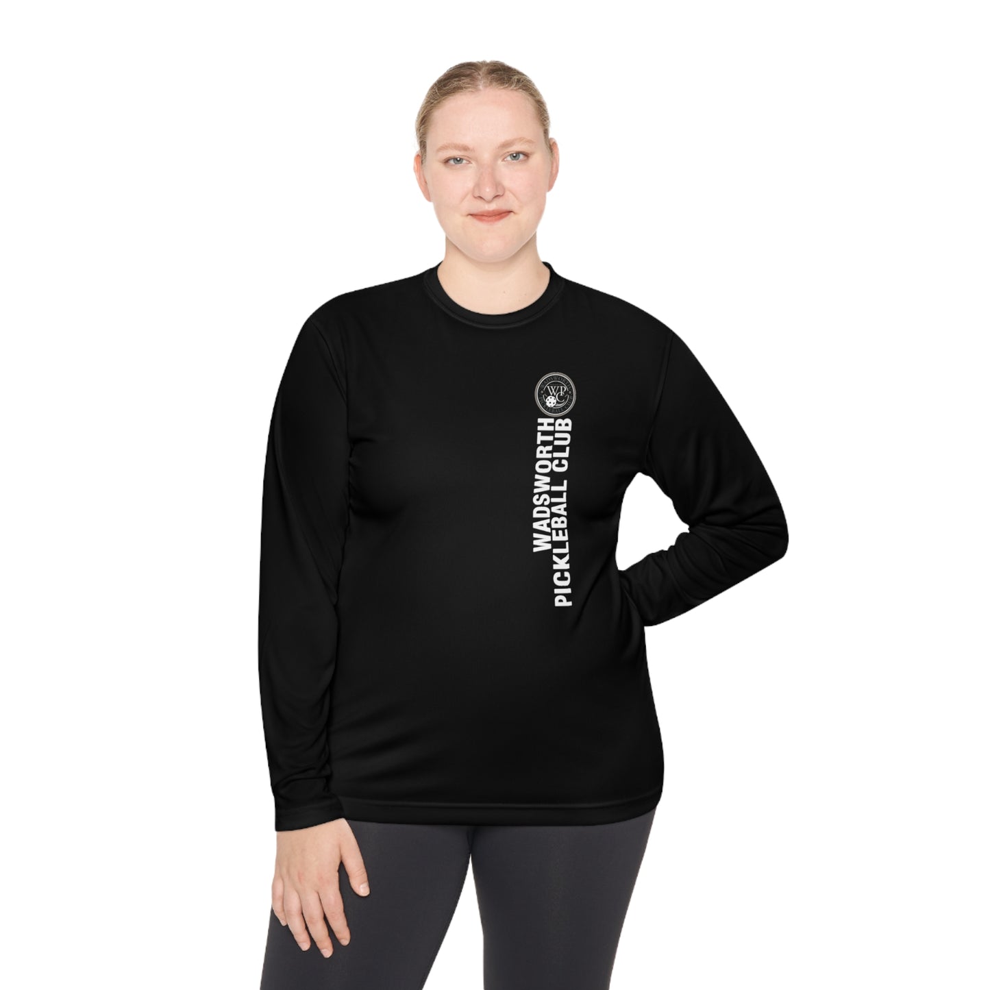 WPC GRAY-WHITE LOGO SPORT-TEK (FRONT & BACK) - Unisex Lightweight Long Sleeve Tee