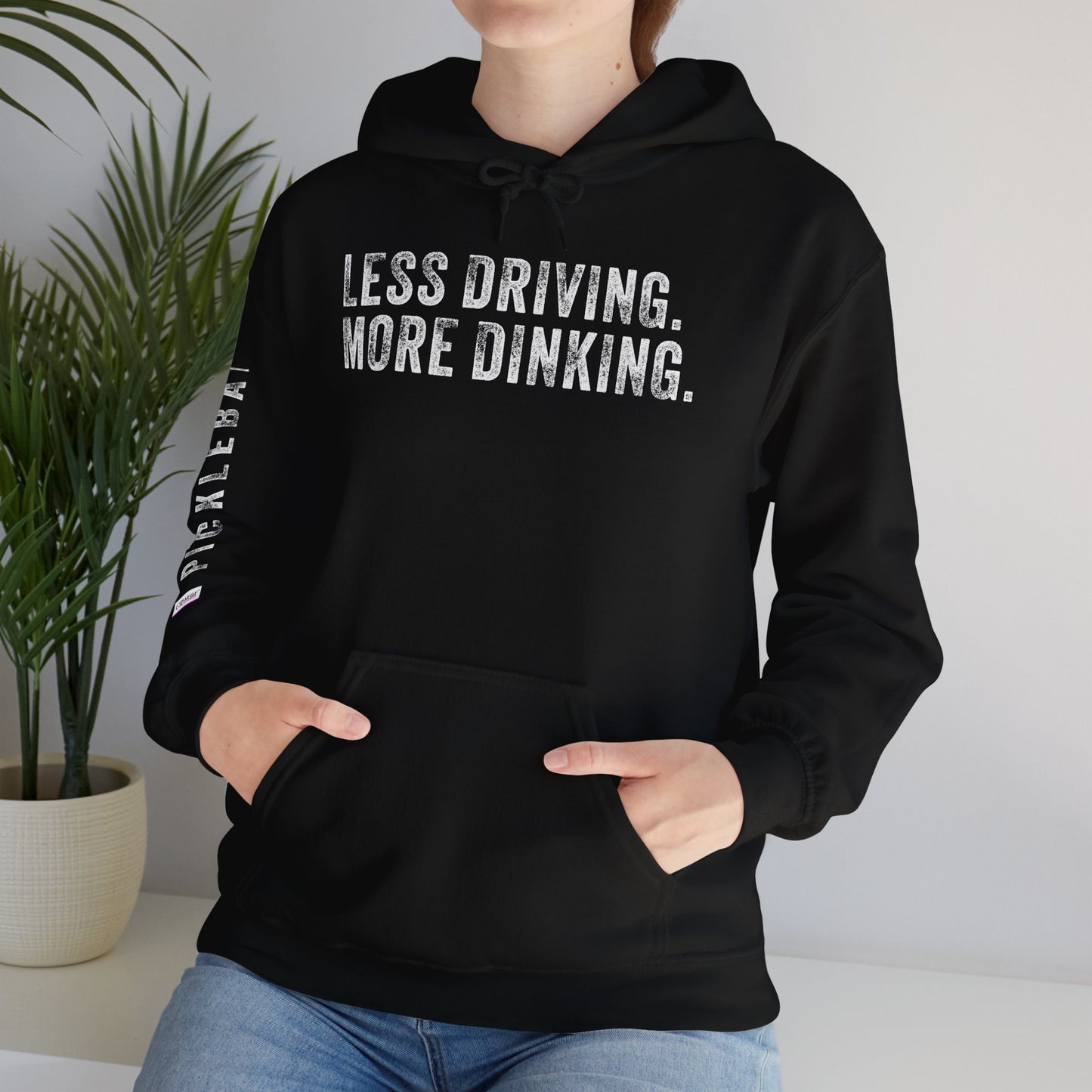 LESS DRIVING. MORE DINKING. Unisex Heavy Blend™ Hooded Sweatshirt