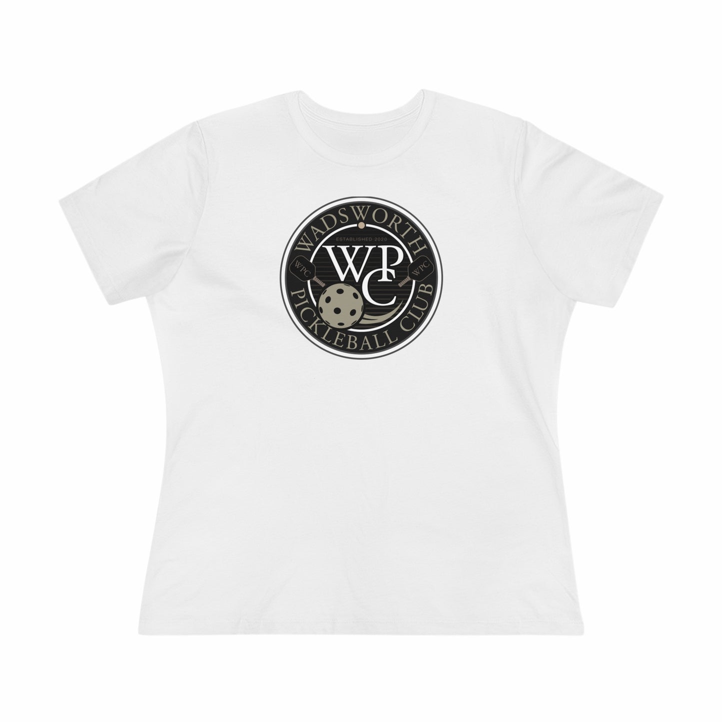 WPC GRAY WHITE, Relaxed Fit Women's T-shirt