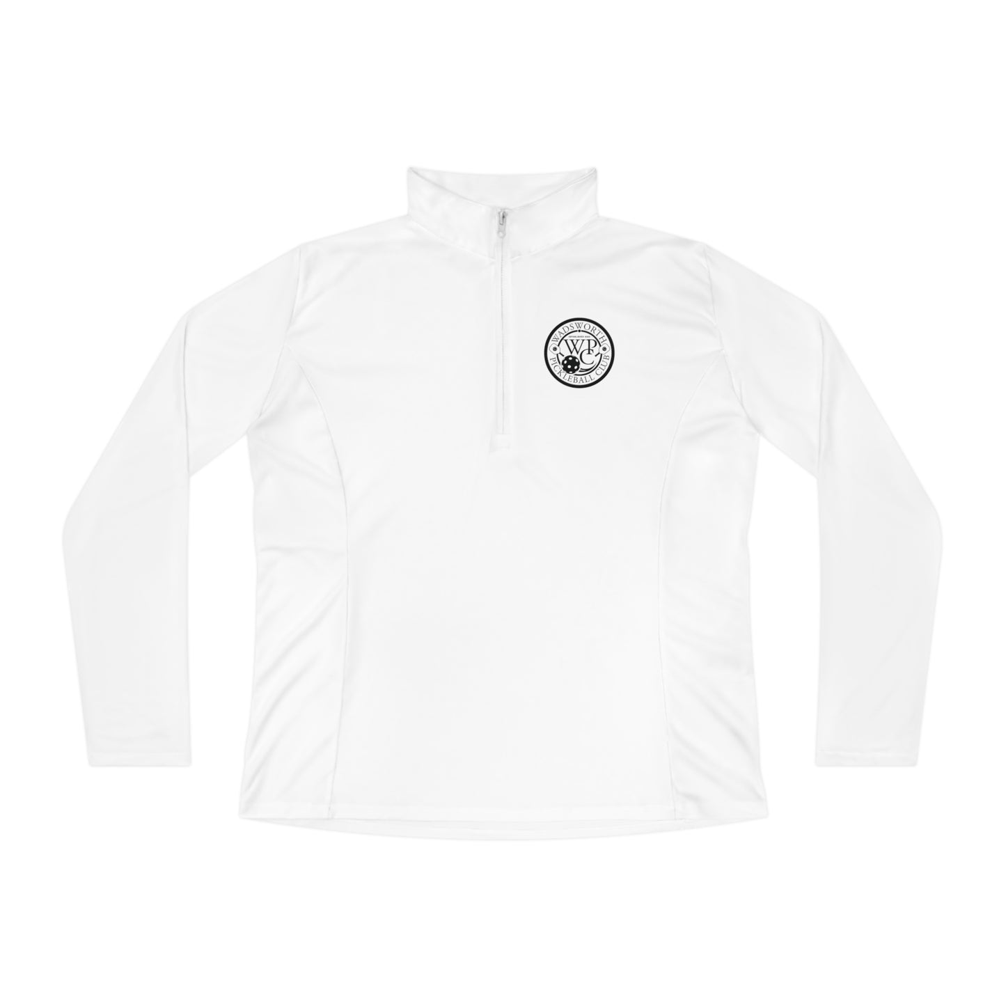 WPC BLACK-WHITE LOGOS LADIES SPORT-TEK (FRONT & BACK) - Ladies Quarter-Zip Pullover