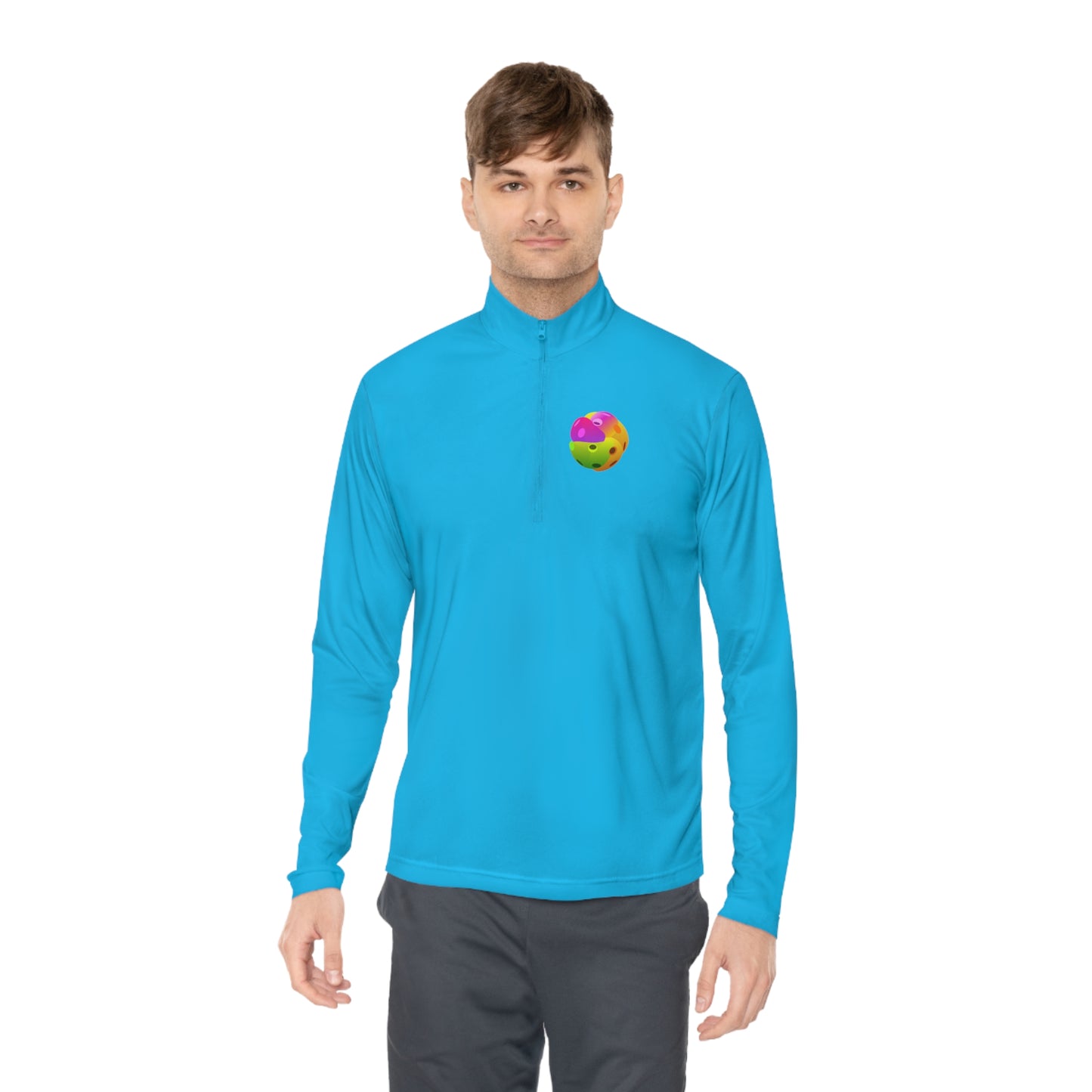 PICKLEBALL ABSTRACT, SPORT-TEK: Unisex Quarter-zip Pullover
