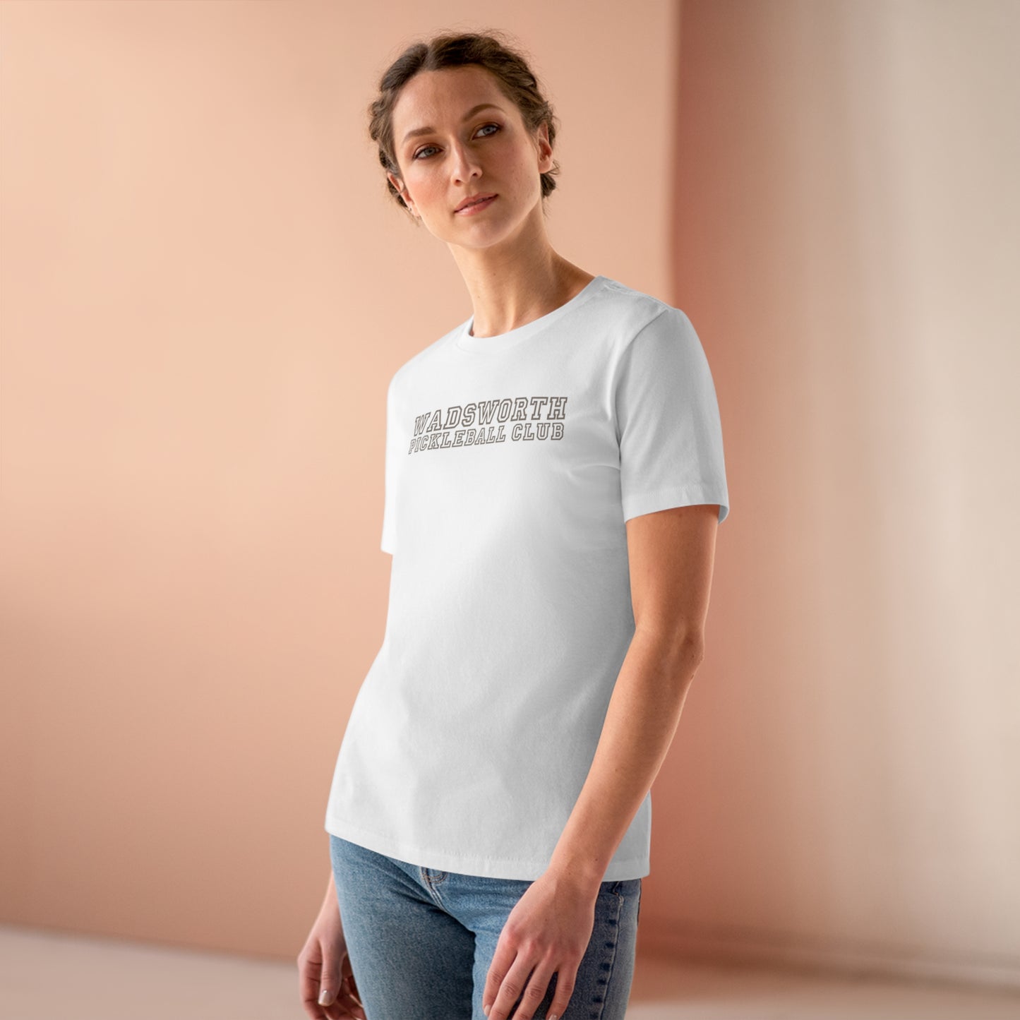 WPC COLLEGE FONT, Relaxed Fit Women's T-shirt