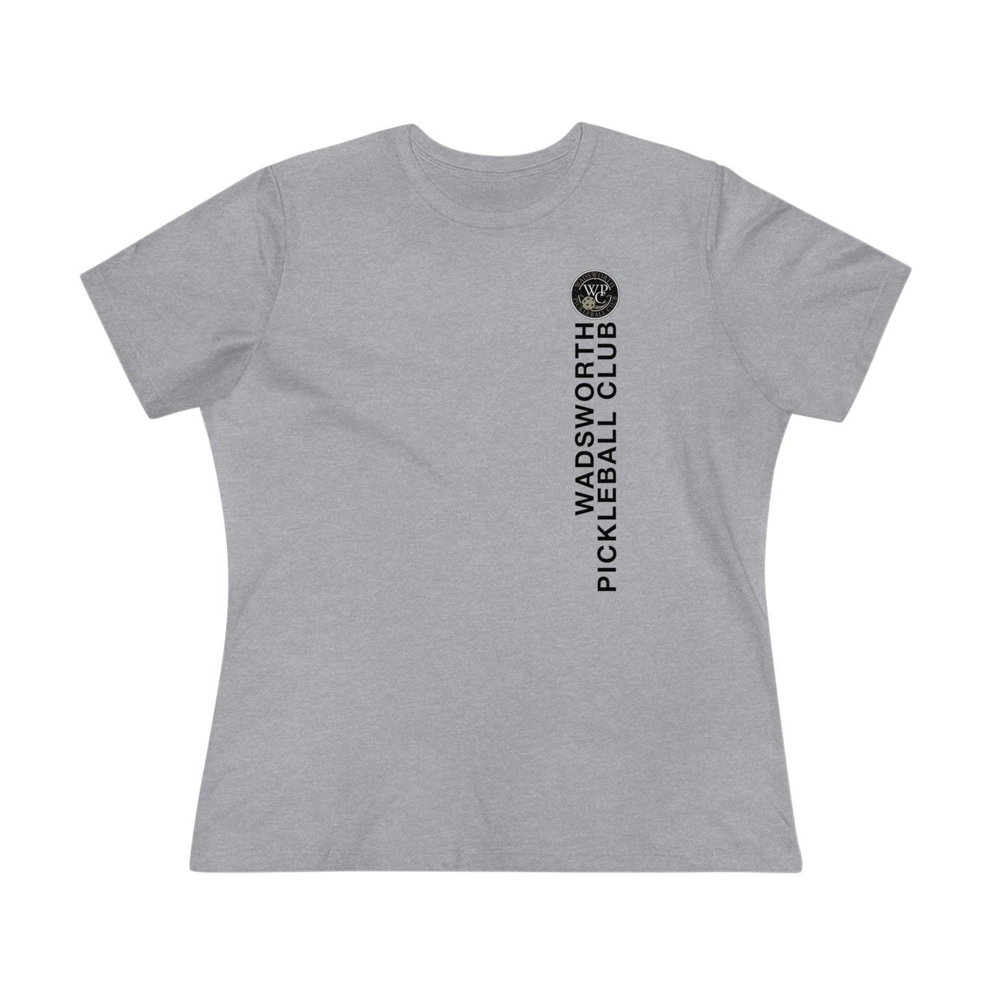 WPC VERTICAL WHITE, Relaxed Fit Women's T-shirt