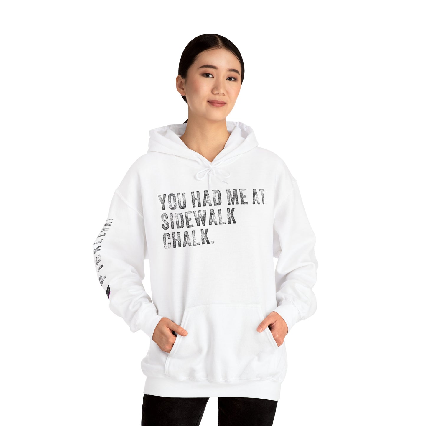 YOU HAD ME AT SIDEWALK CHALK, Unisex Heavy Blend™ Hooded Sweatshirt