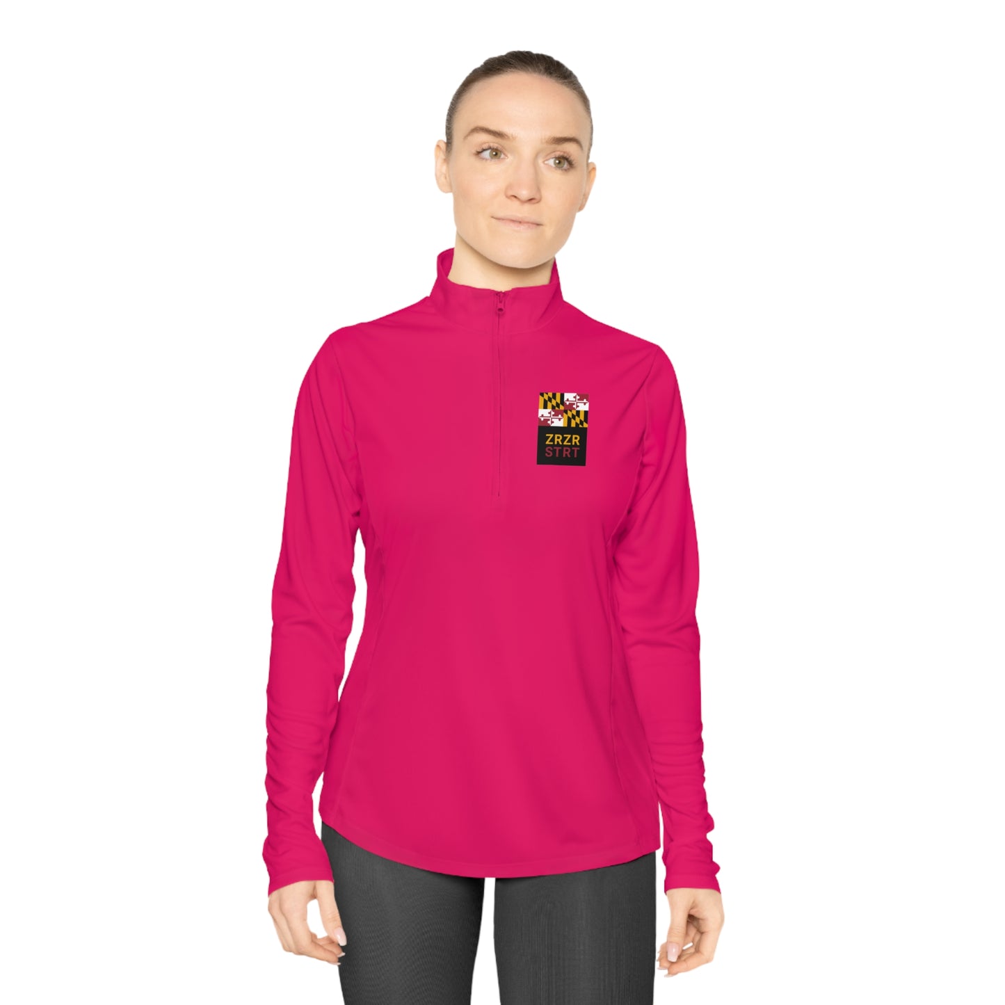 MARYLAND, ZERO, ZERO, STRT, WOMEN'S SPORT-TEK, Quarter-zip Pullover