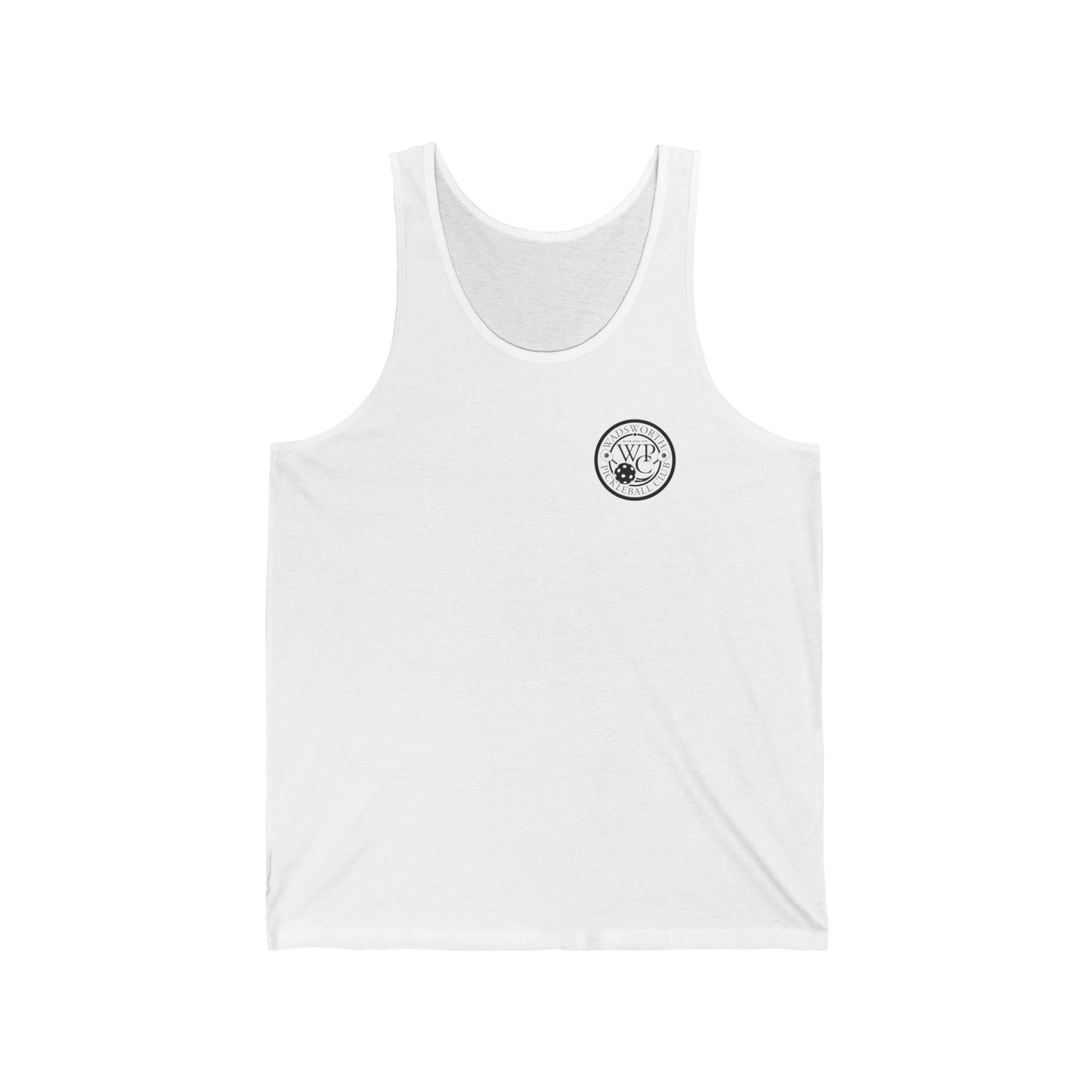 WPC WHITE-BLACK POCKET LOGO (FRONT & BACK) - Unisex Jersey Tank