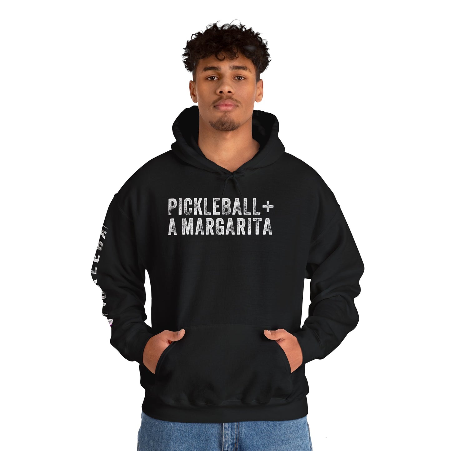 PICKLEBALL + A MARGARITA, Unisex Heavy Blend™ Hooded Sweatshirt