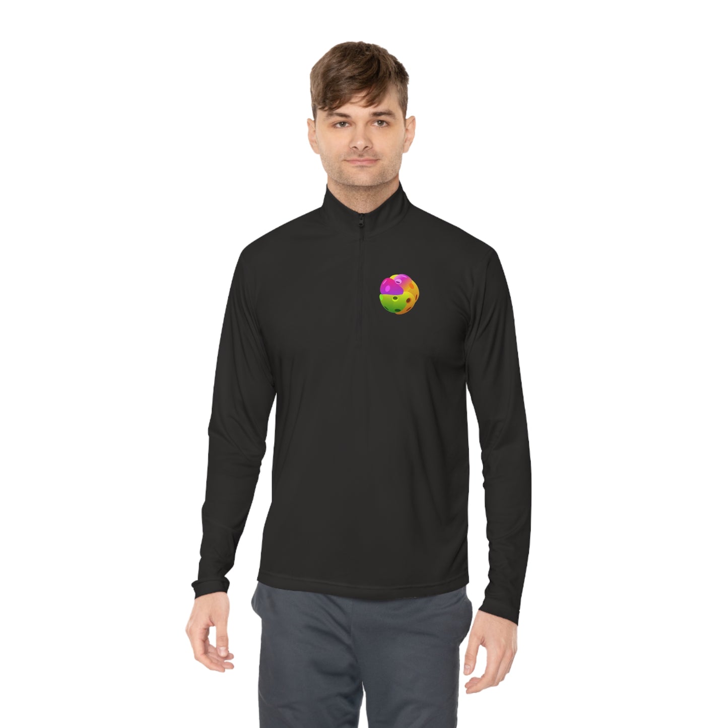 PICKLEBALL ABSTRACT, SPORT-TEK: Unisex Quarter-zip Pullover