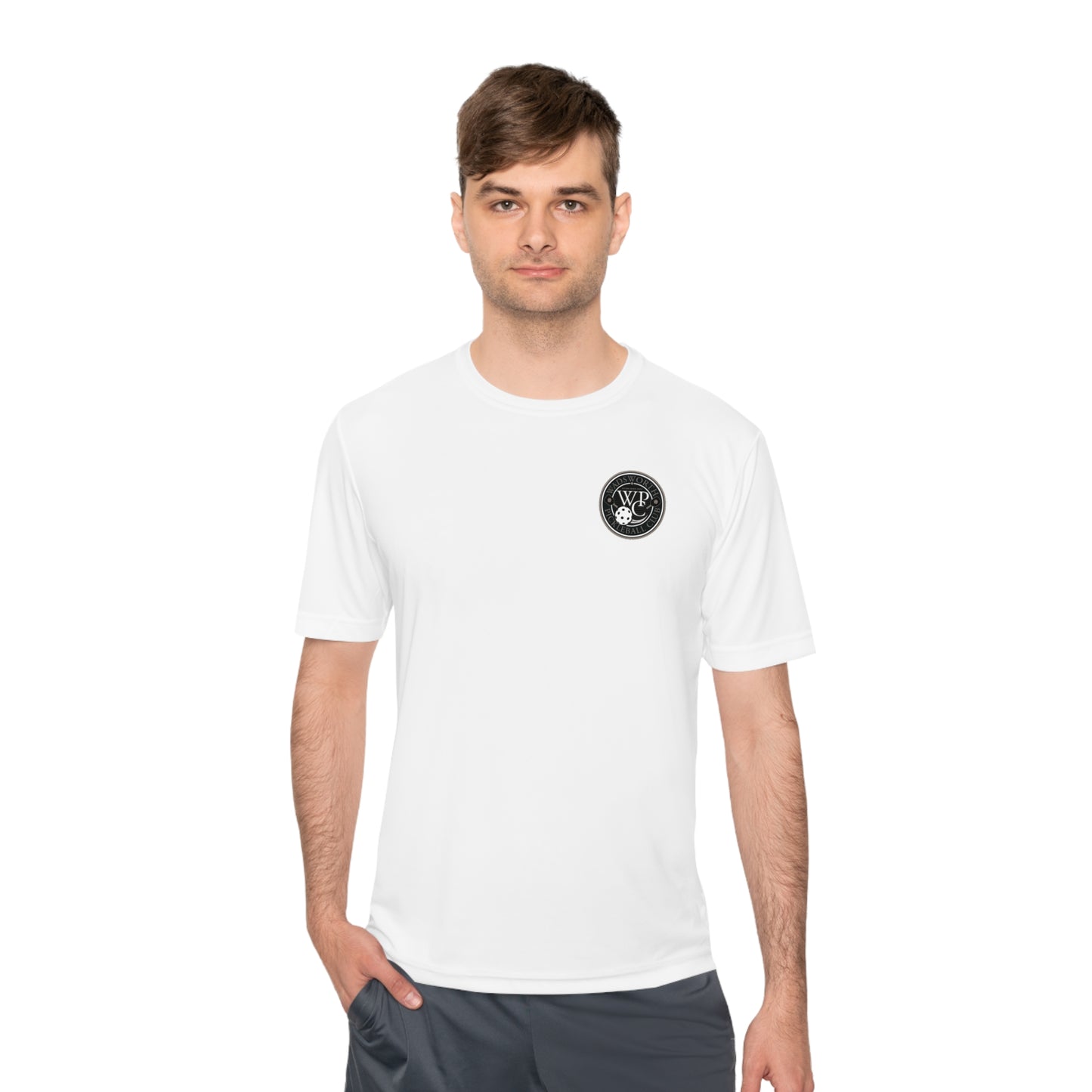 WPC GRAY POCKET LOGO SPORT-TEK (FRONT & LOGO BACK) - Unisex Moisture Wicking Tee