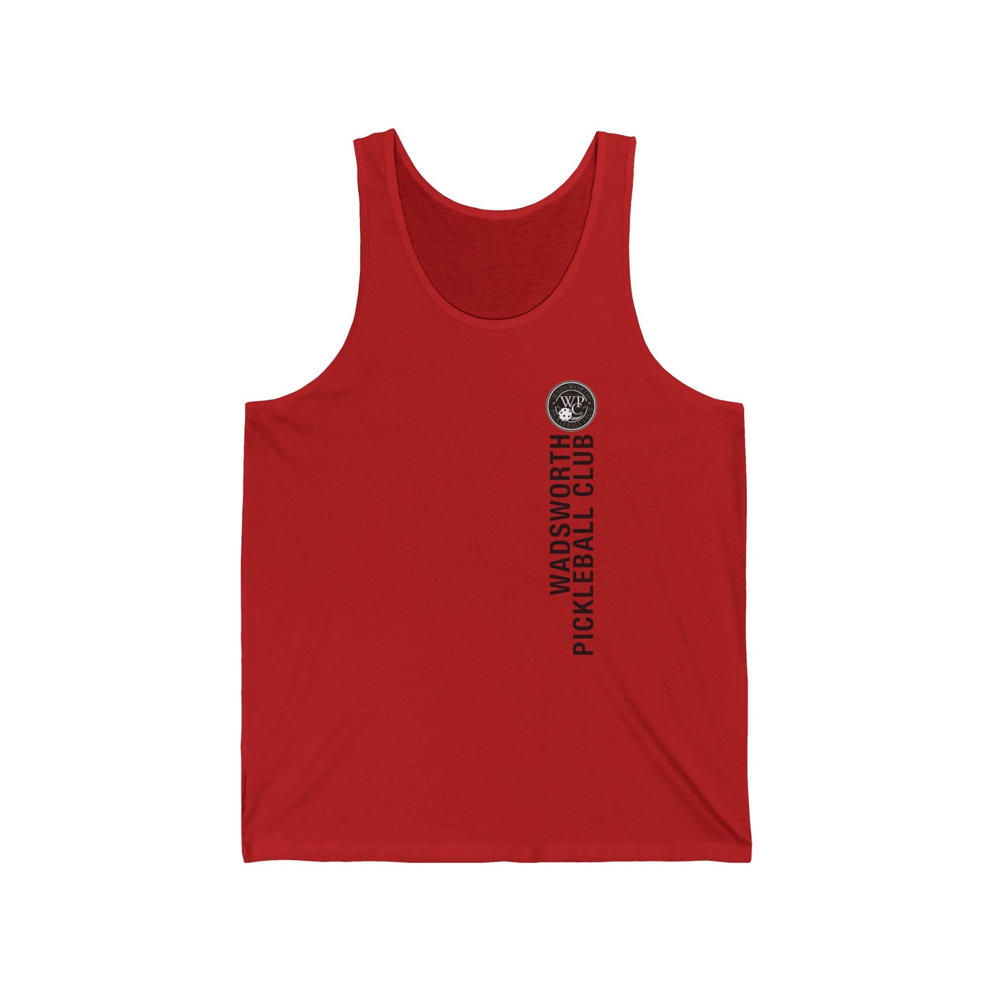 WPC GRAY VERTICAL LOGO (FRONT & PICKLEBALL BACK) - Unisex Jersey Tank