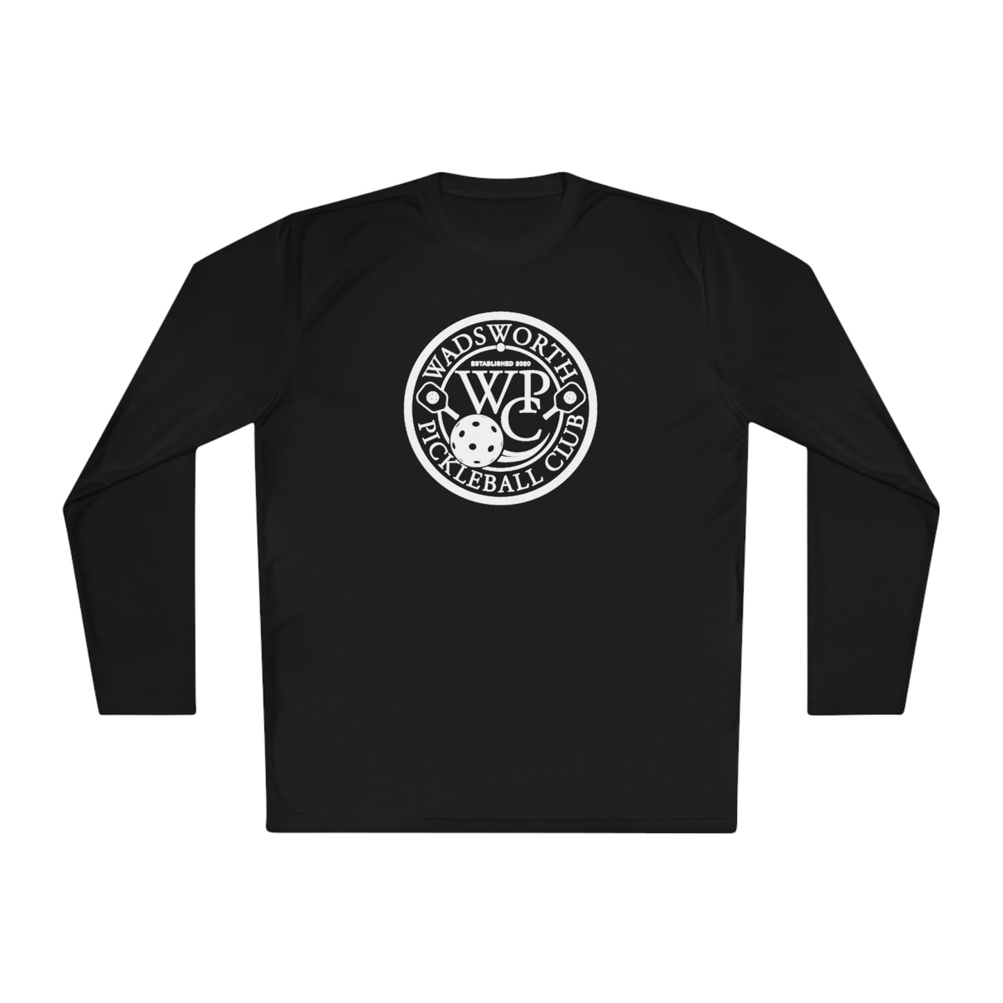 WPC BLACK-WHITE LOGO SPORT-TEK (FRONT & PICKLEBALL BACK) - Unisex Lightweight Long Sleeve Tee