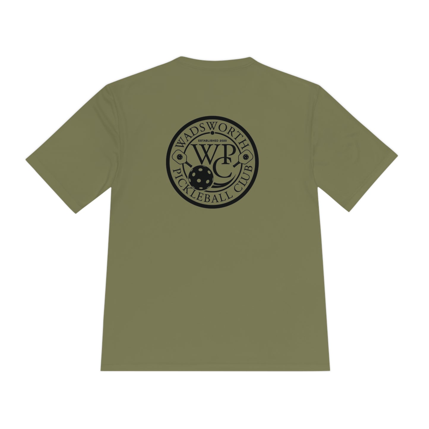 WPC BLACK-WHITE POCKET LOGO SPORT-TEK (FRONT & LOGO BACK) - Unisex Moisture Wicking Tee