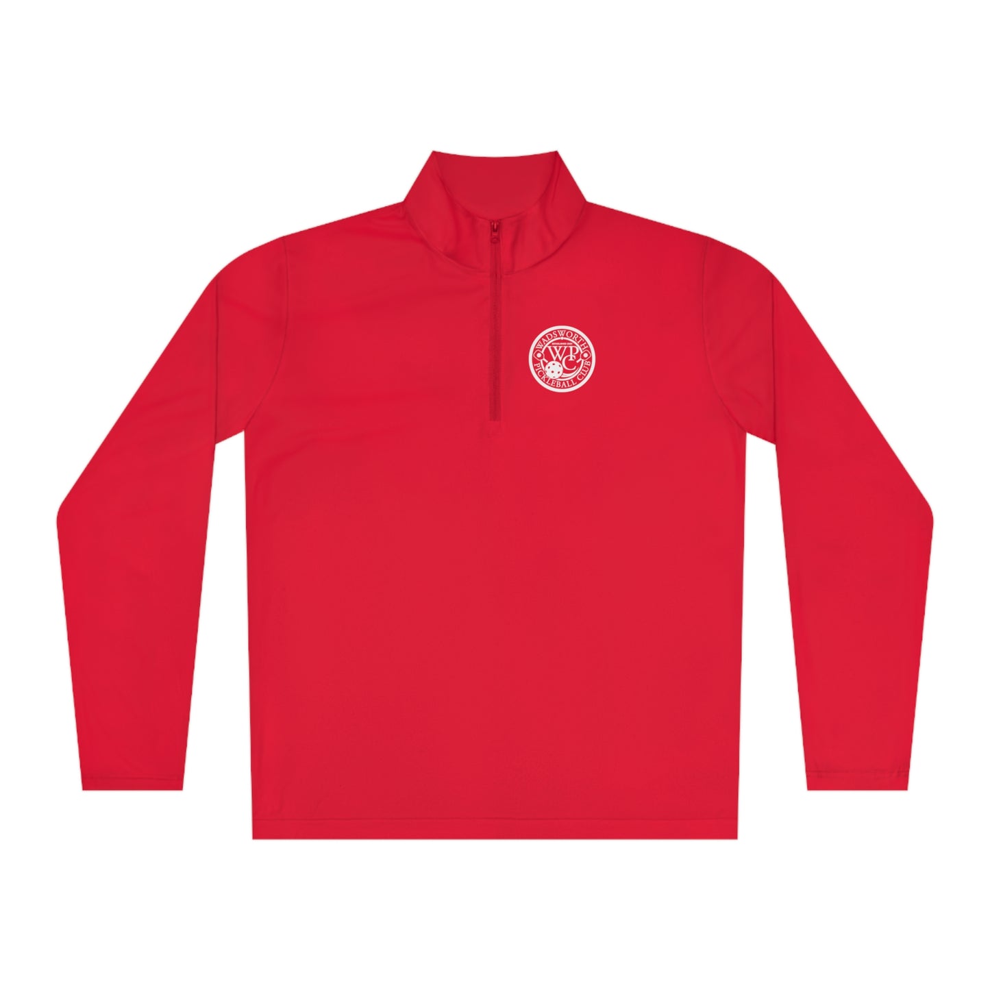 WPC BLACK-WHITE LOGO (FRONT & PICKLEBALL BACK) - Unisex Quarter-Zip Pullover