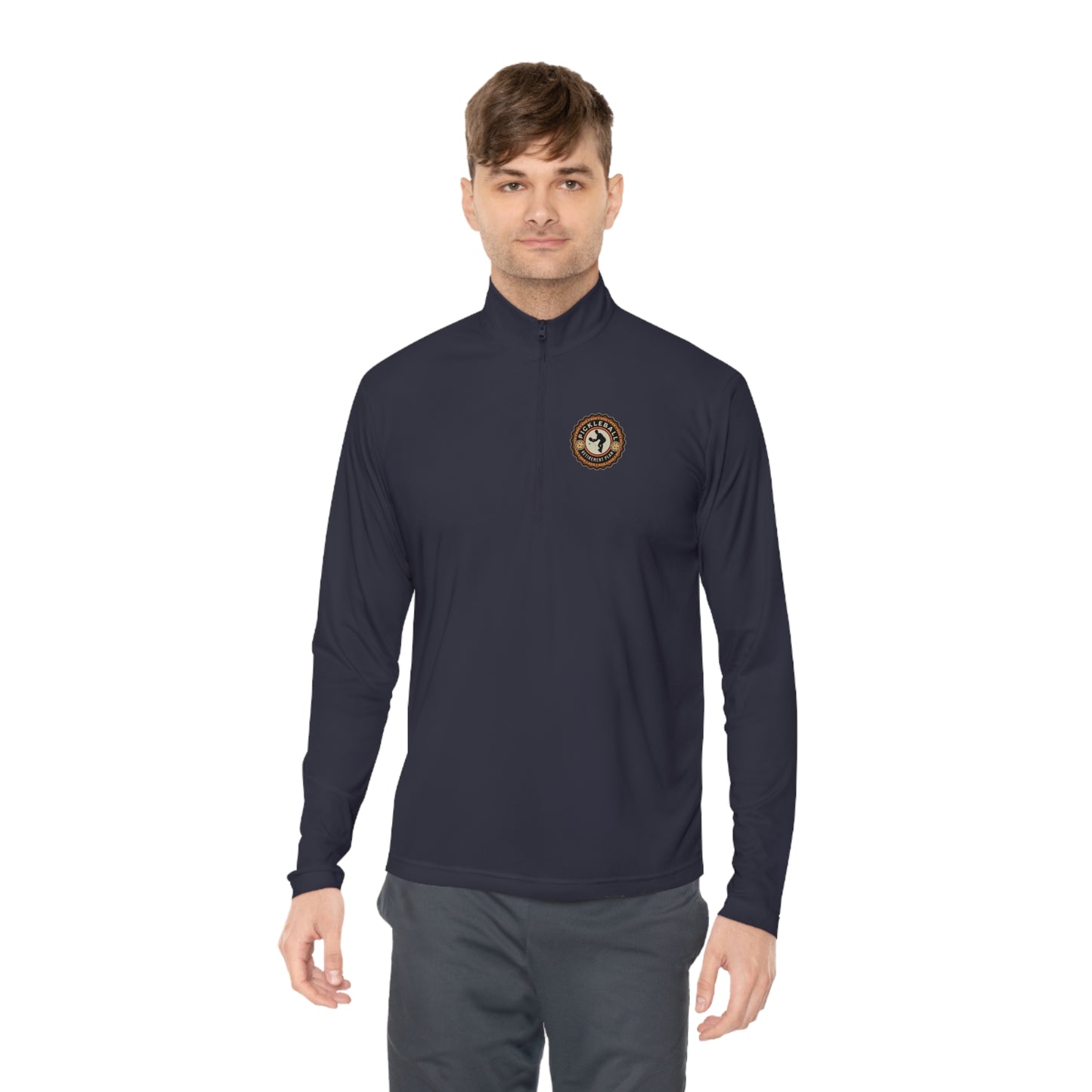 RETIREMENT PLAN, MALE ATHLETE, SPORT-TEK: Unisex Quarter-zip Pullover