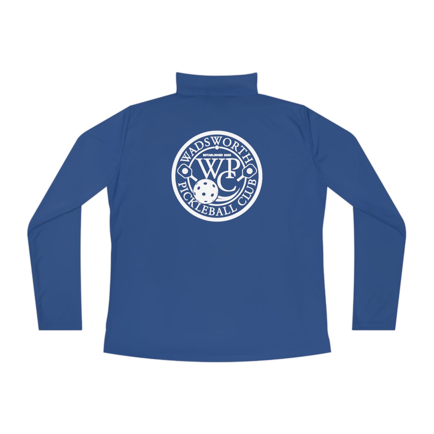 WPC BLACK-WHITE LOGOS LADIES SPORT-TEK (FRONT & BACK) - Ladies Quarter-Zip Pullover