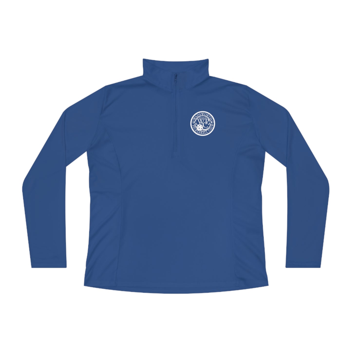 WPC BLACK-WHITE LOGOS LADIES SPORT-TEK (FRONT & BACK) - Ladies Quarter-Zip Pullover