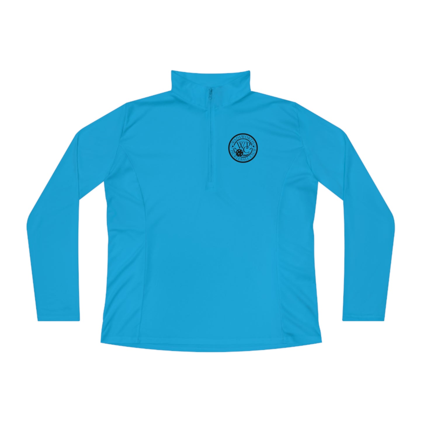 WPC BLACK-WHITE LOGOS LADIES SPORT-TEK (FRONT & BACK) - Ladies Quarter-Zip Pullover