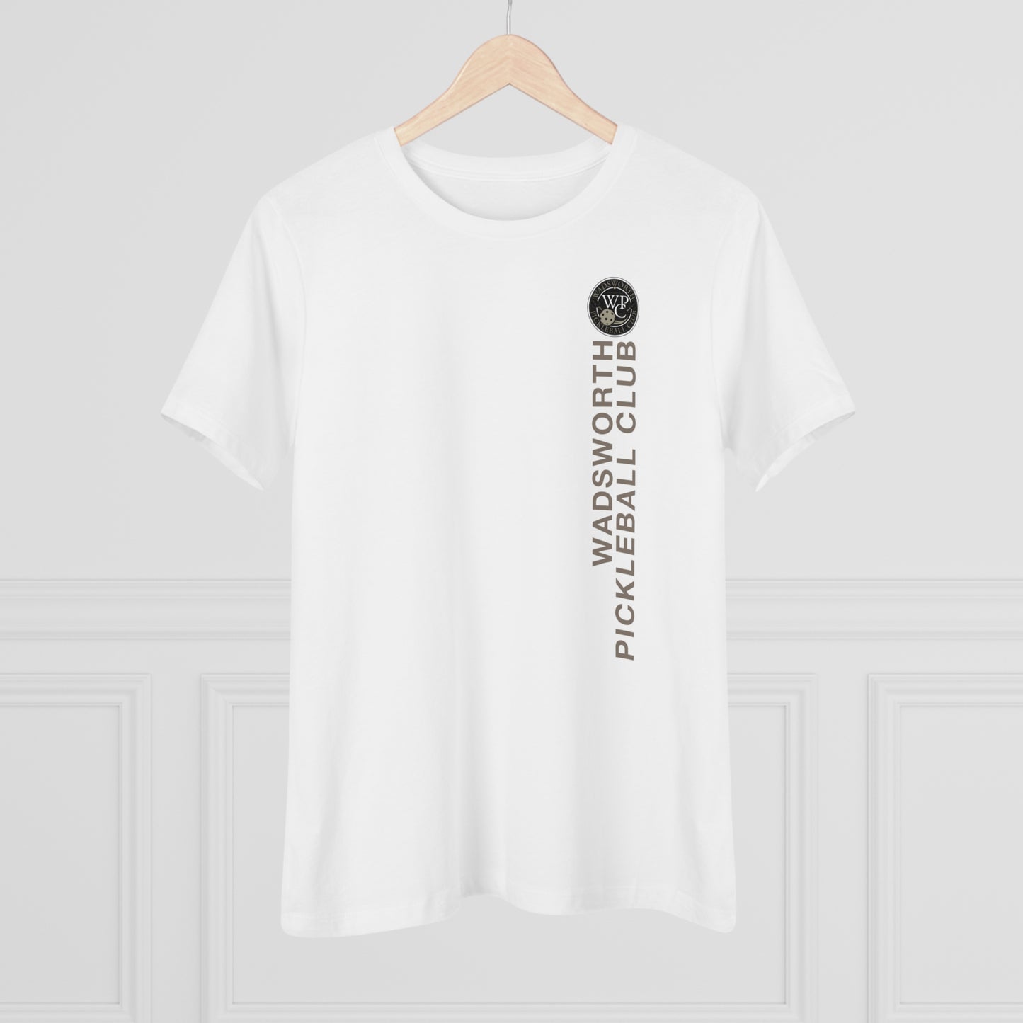WPC VERTICAL GRAY WHITE, Relaxed Fit Women's T-shirt