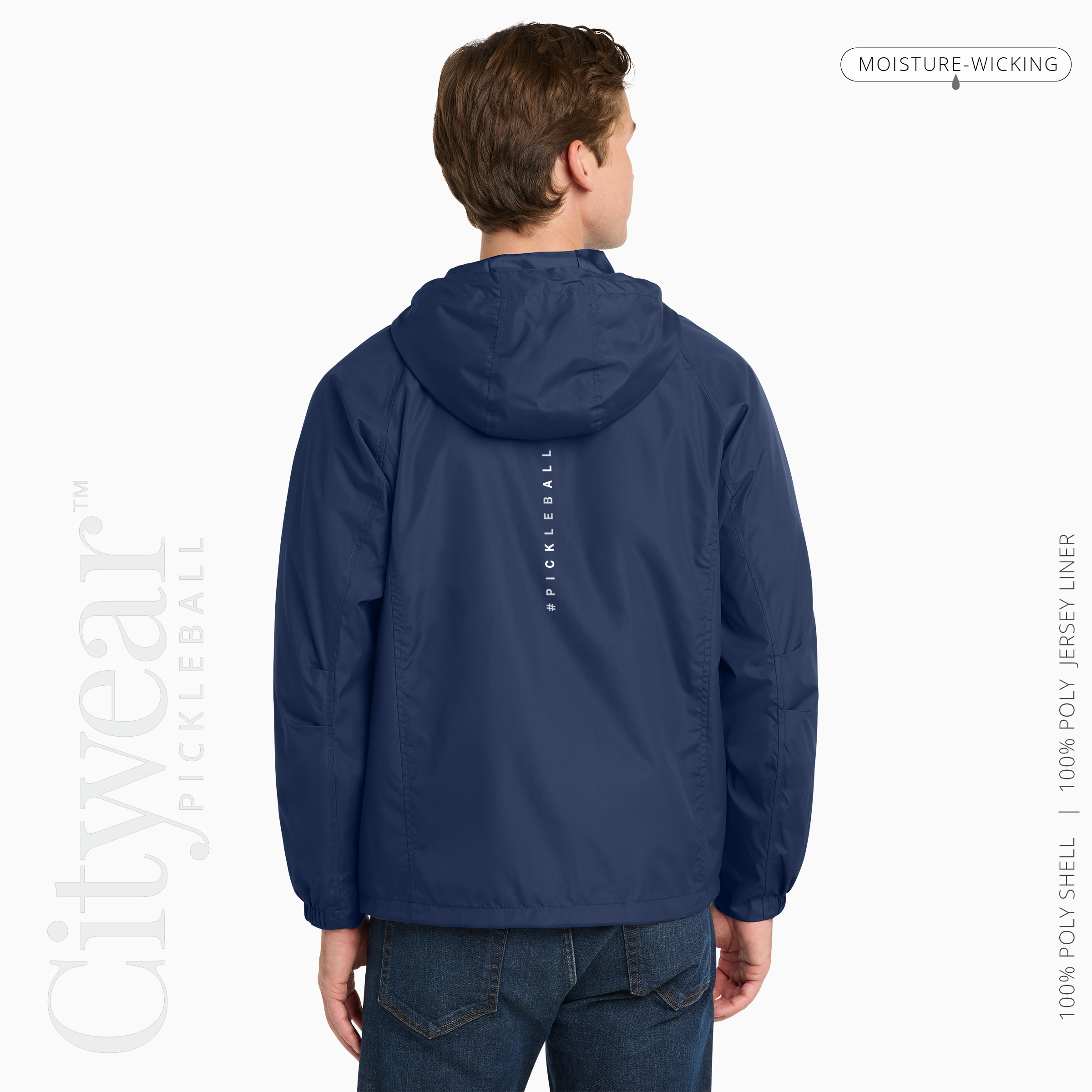 Men's Hooded Raglan Jacket-GVL
